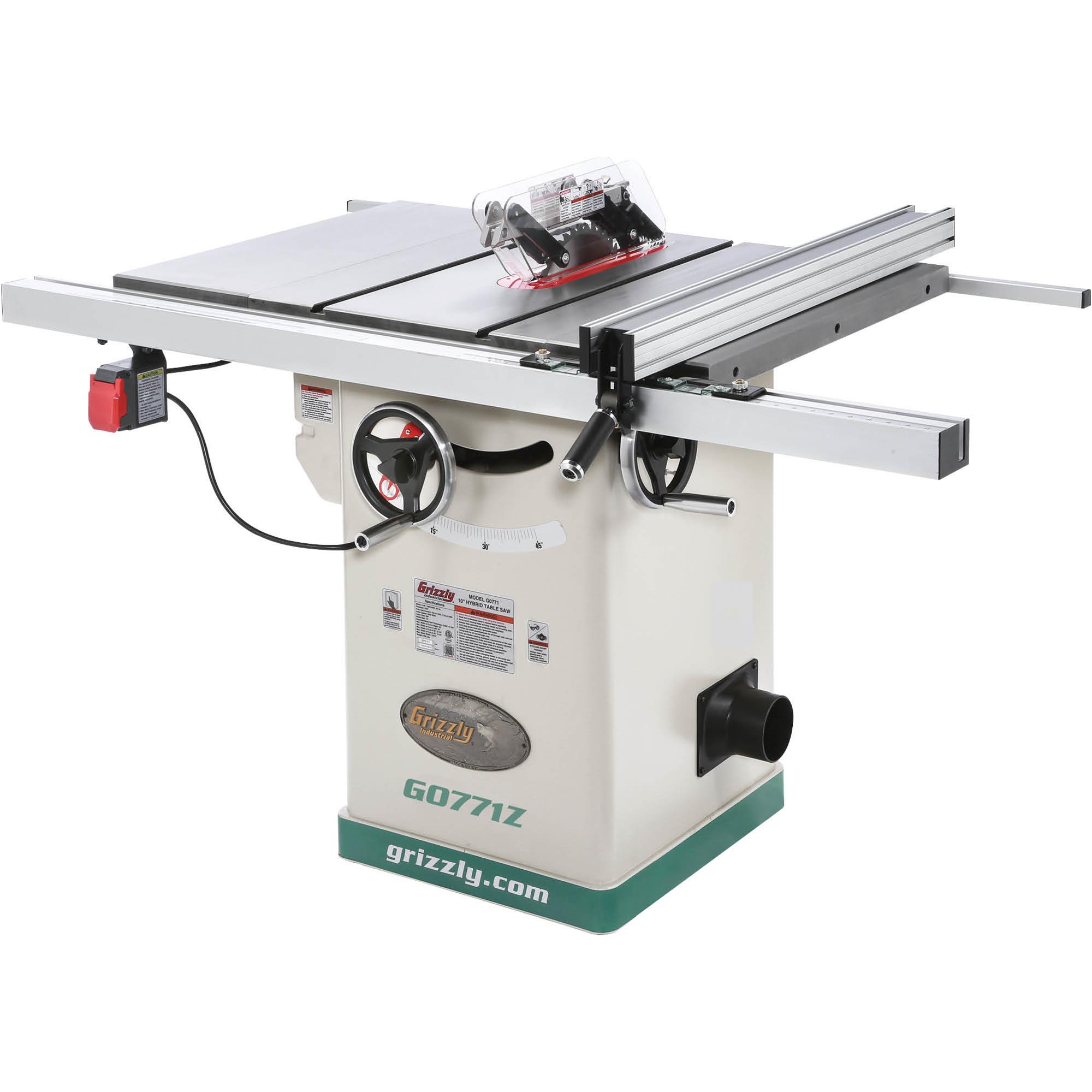 10" 2 HP 120V Hybrid Table Saw with TShaped Fence at