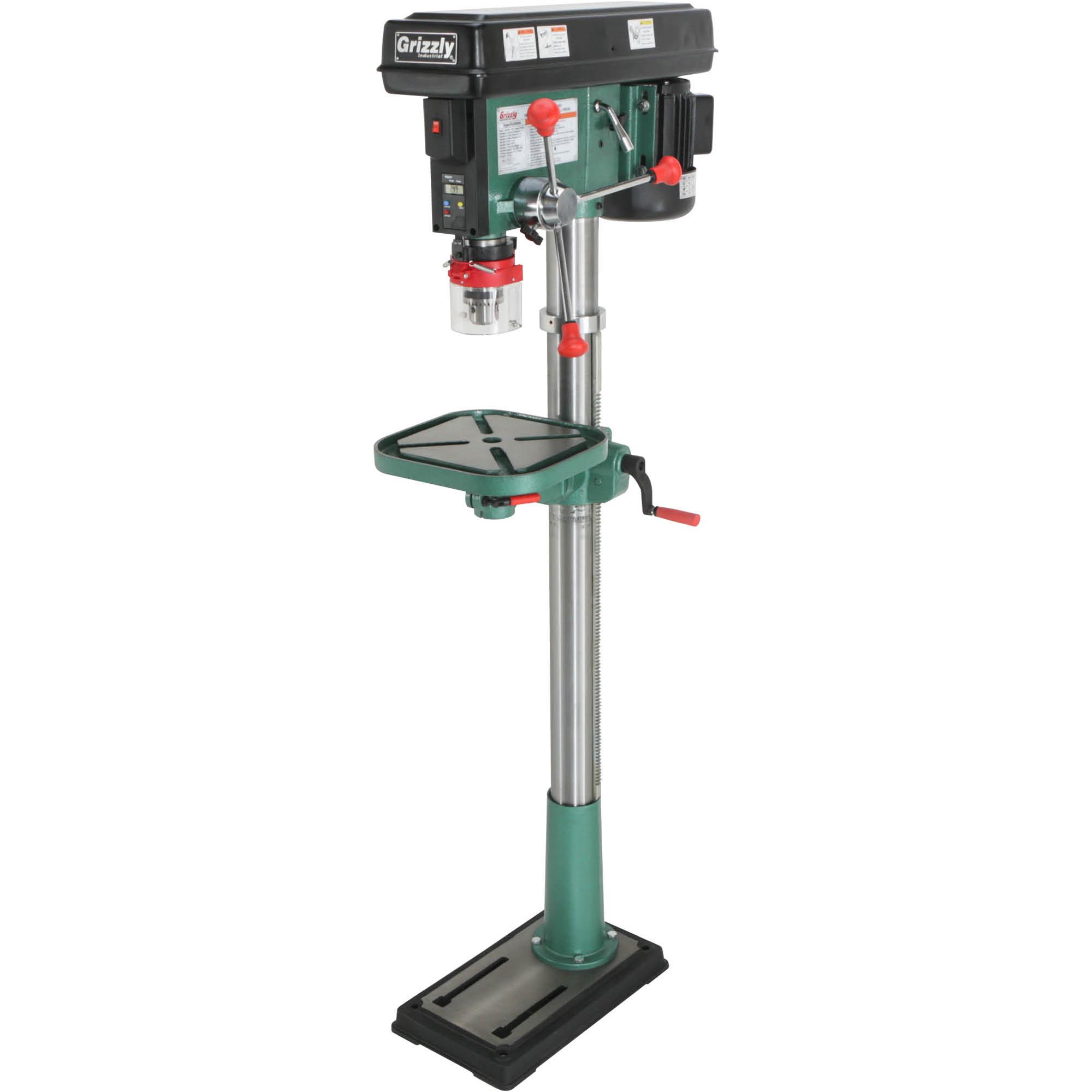 14" Floor Drill Press with Laser and DRO Grizzly Industrial