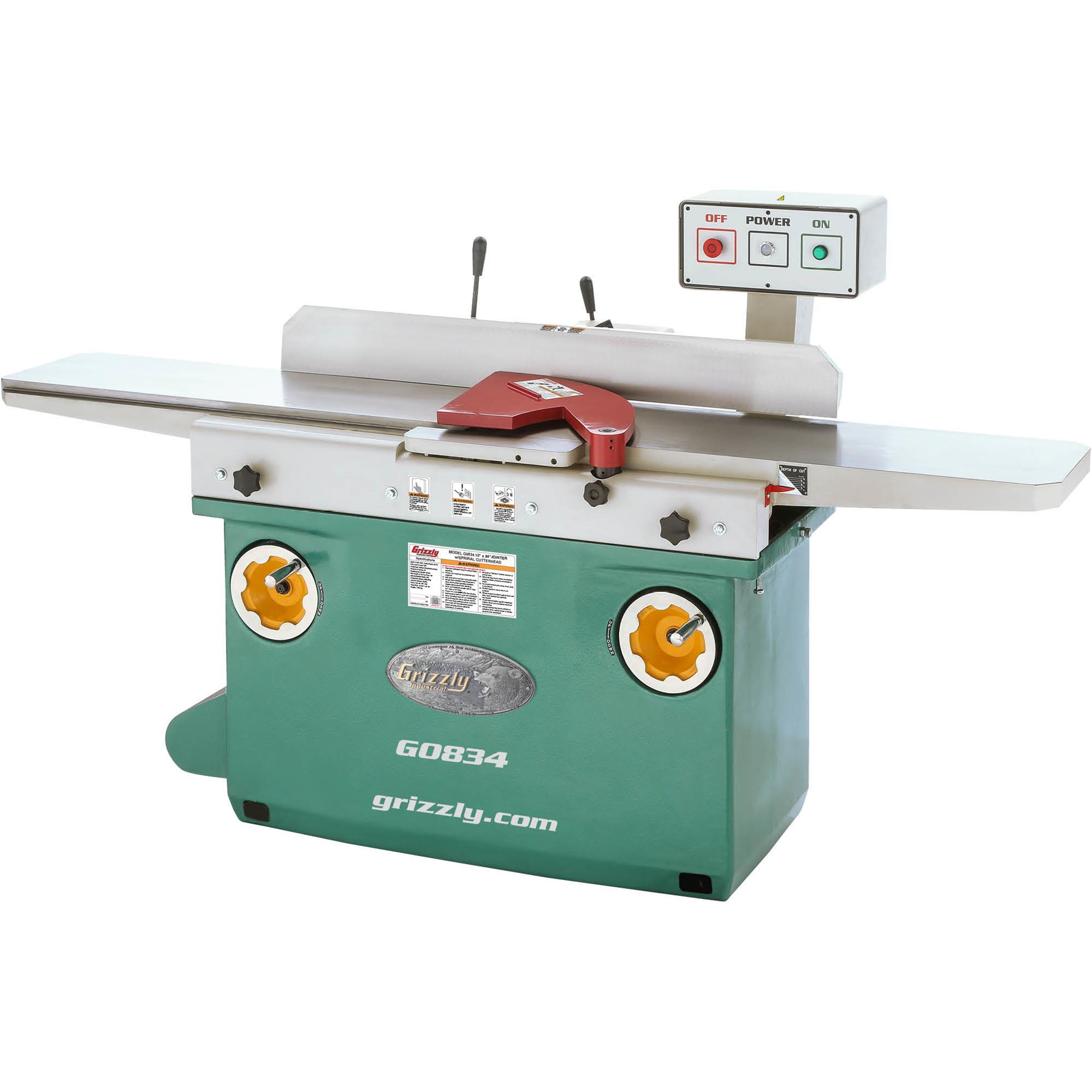 12" x 84" Jointer with Spiral Cutterhead at