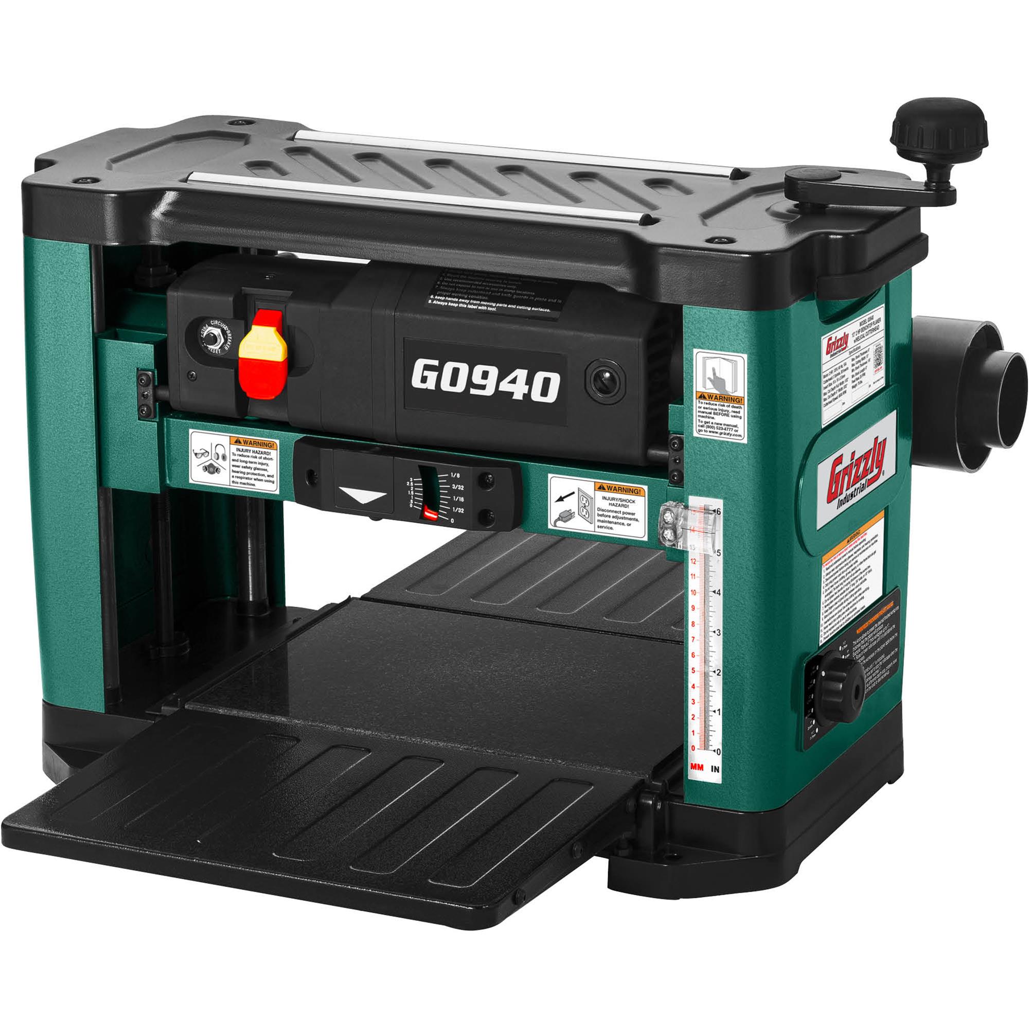 13" 2 HP Benchtop Planer With Helical Cutterhead at