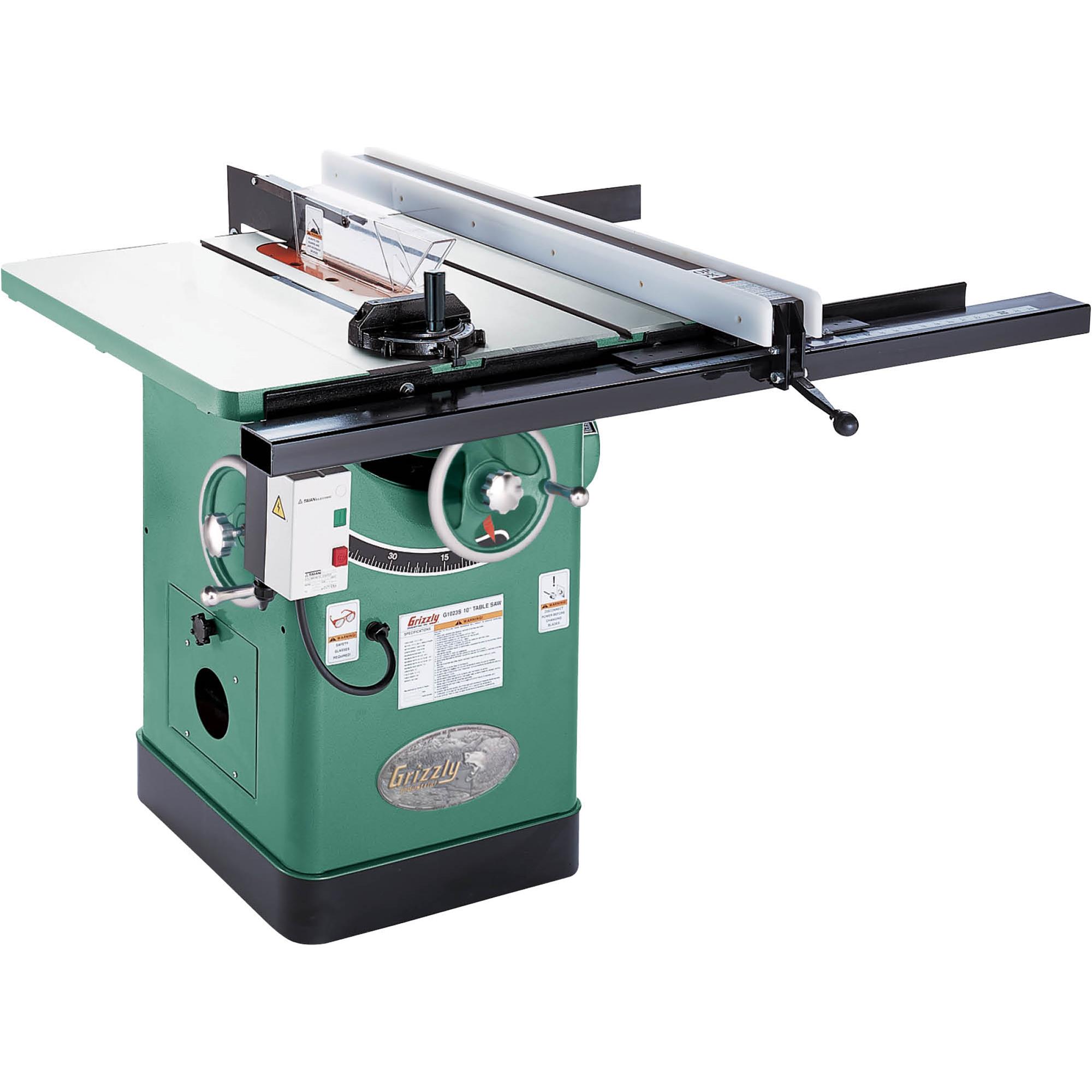 10" Table Saw 3 HP SinglePhase 220V Grizzly Industrial