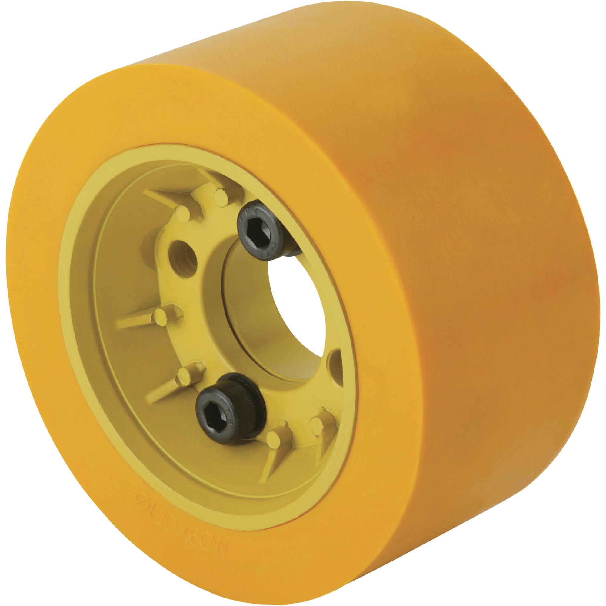Flange with Polyurethane Roller Grizzly Industrial