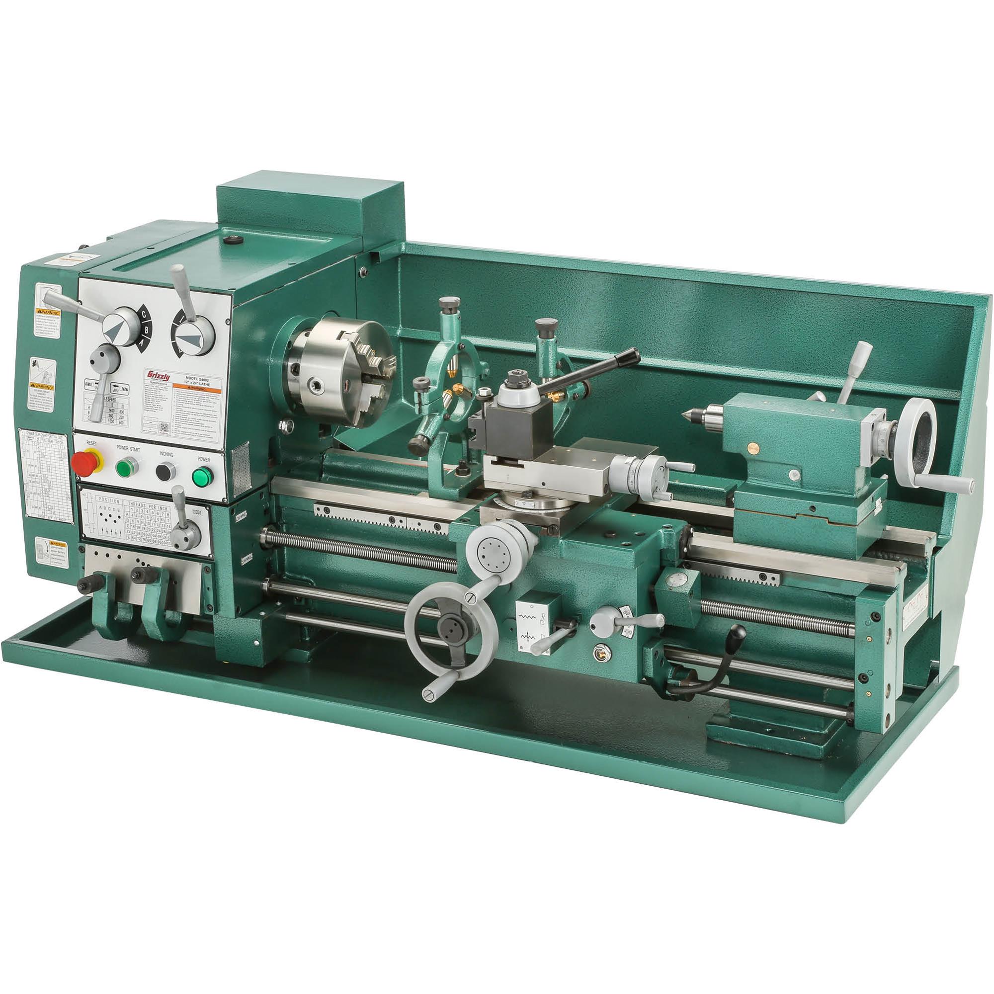 12" x 24" GearHead, Cam Lock Spindle, Lathe Grizzly Industrial