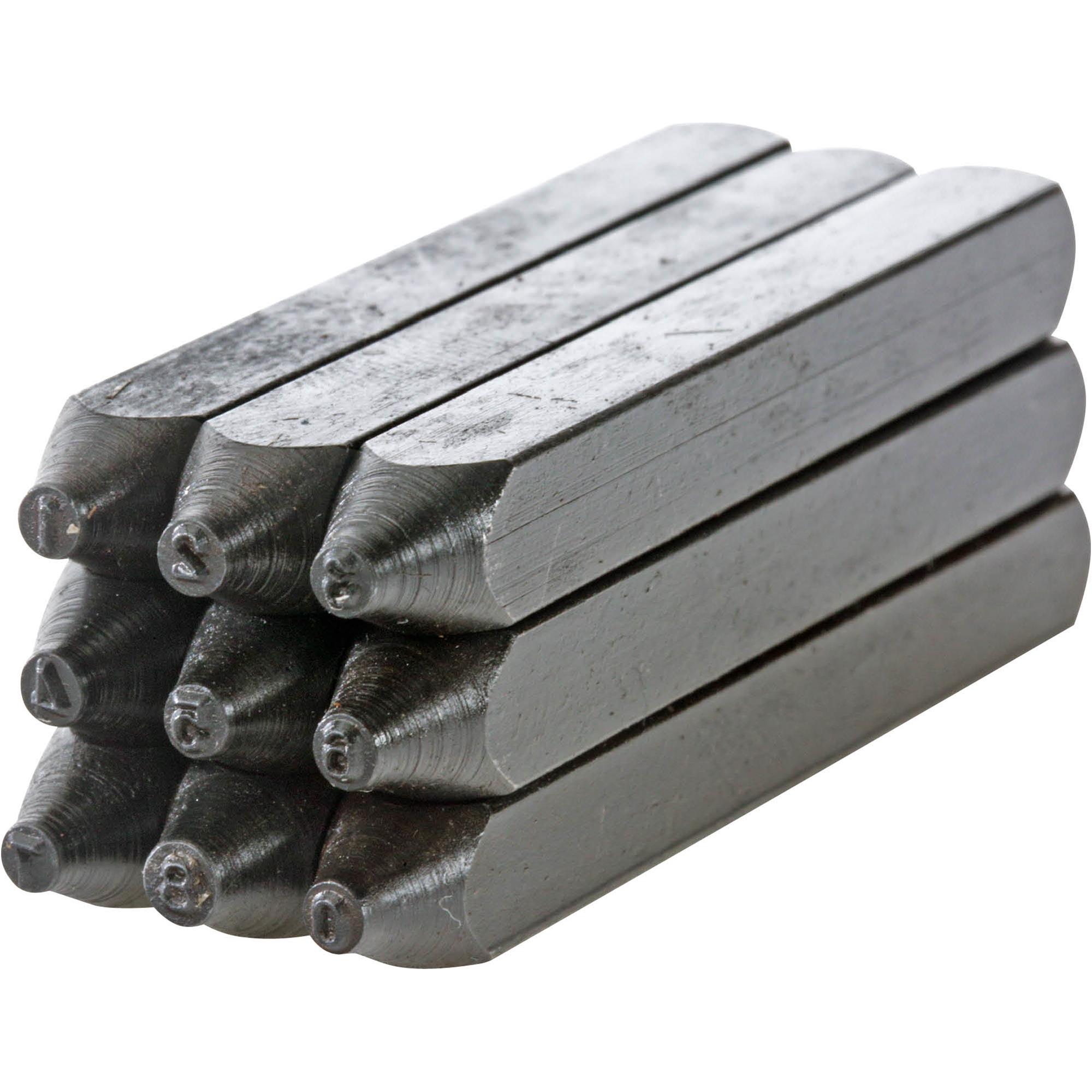 Steel Stamping Set 1/16" Numbered Grizzly Industrial