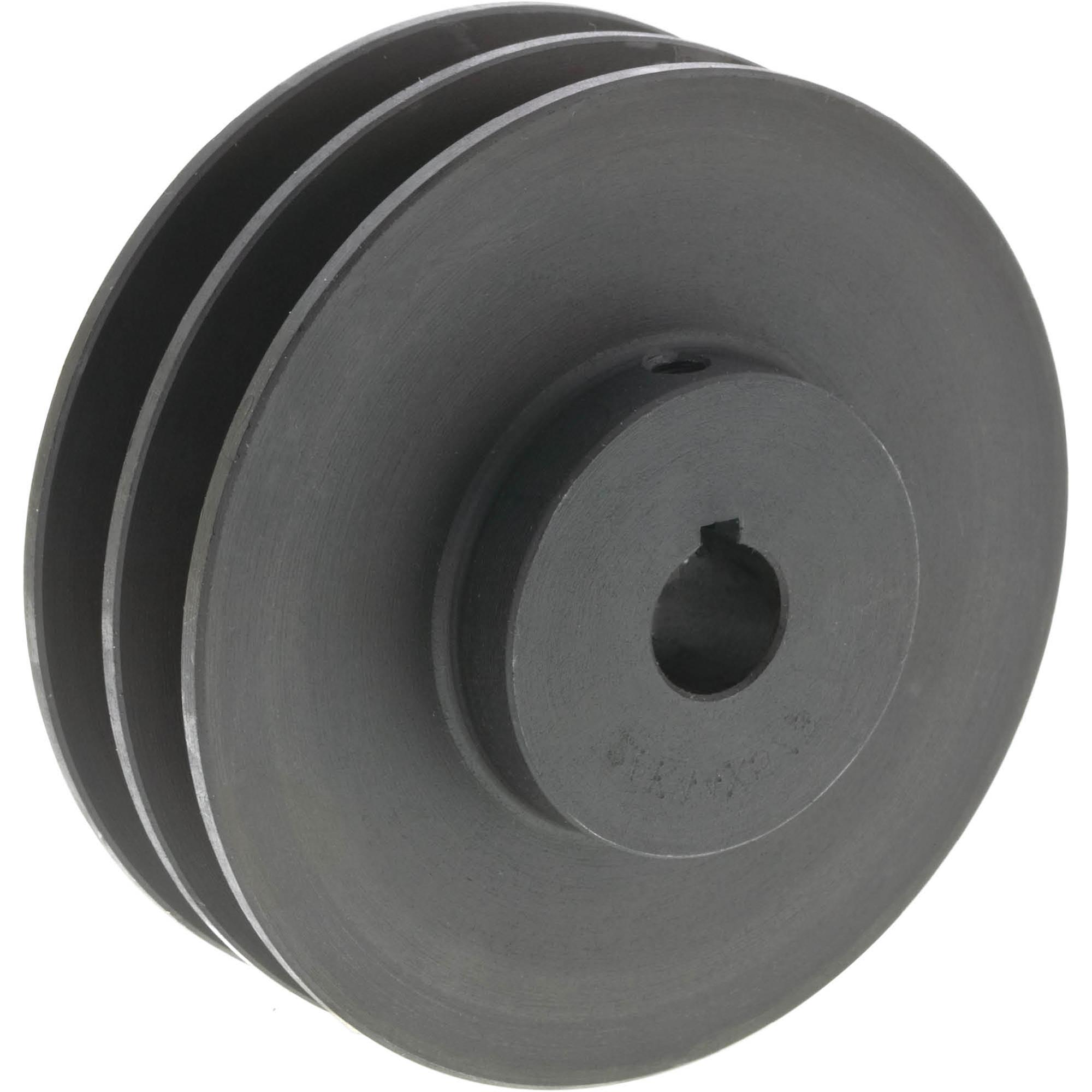 double-v-groove-pulley-4-1-2-pitch-dia-5-8-bore-grizzly-industrial