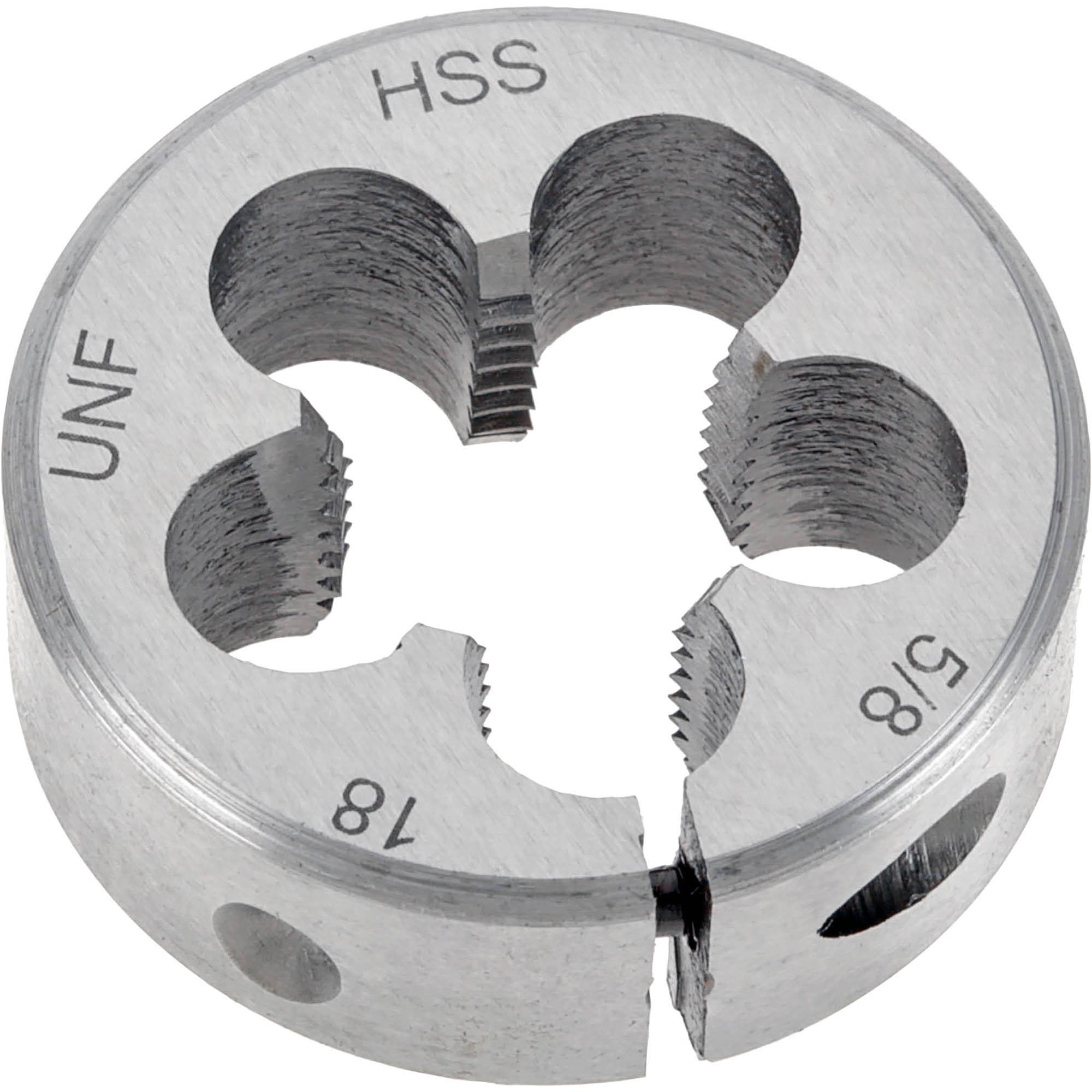 HSS Round Adjustable Split Die 5/8"18 x 11/2" Grizzly Industrial