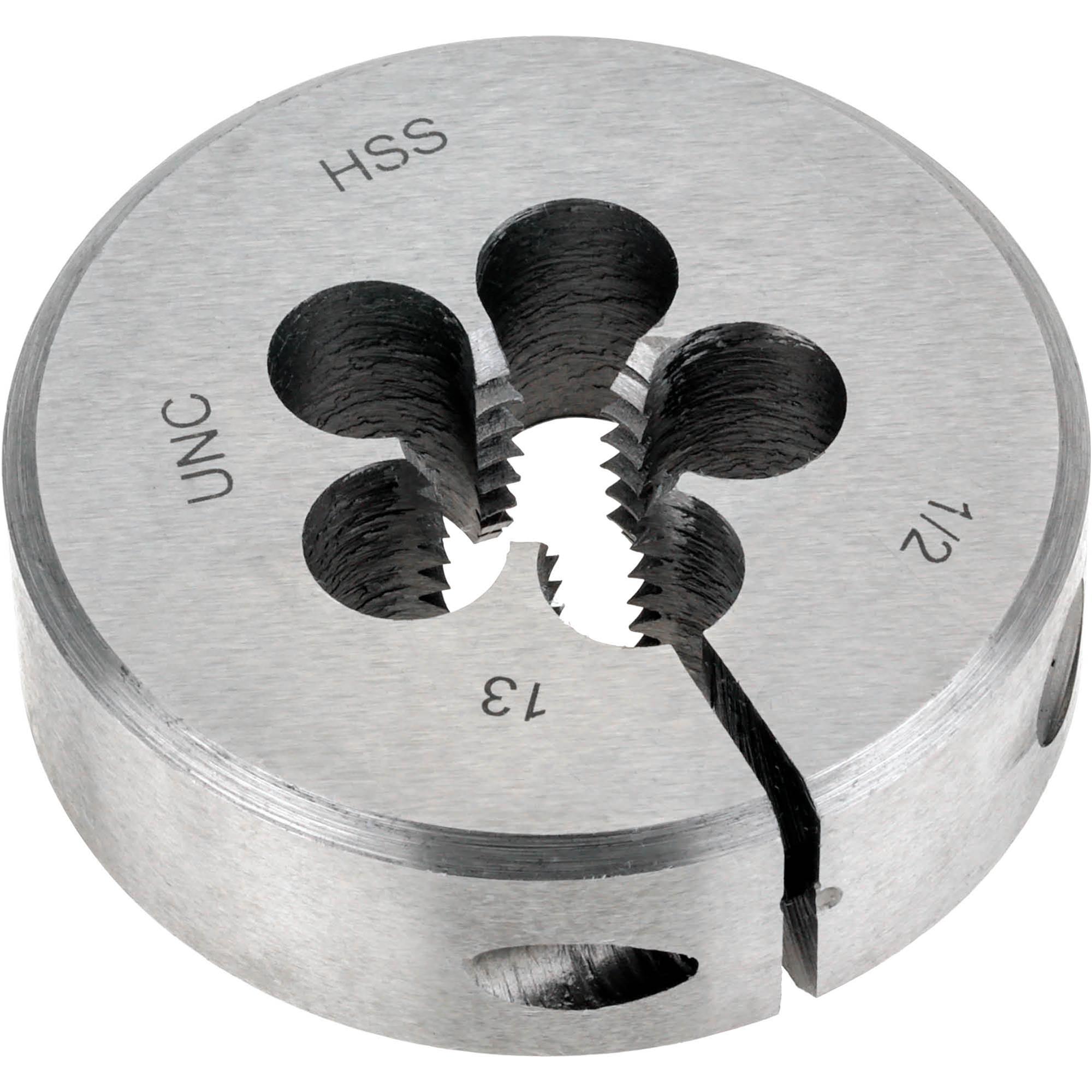 HSS Round Adjustable Split Die 1/2"13 x 2" Grizzly Industrial