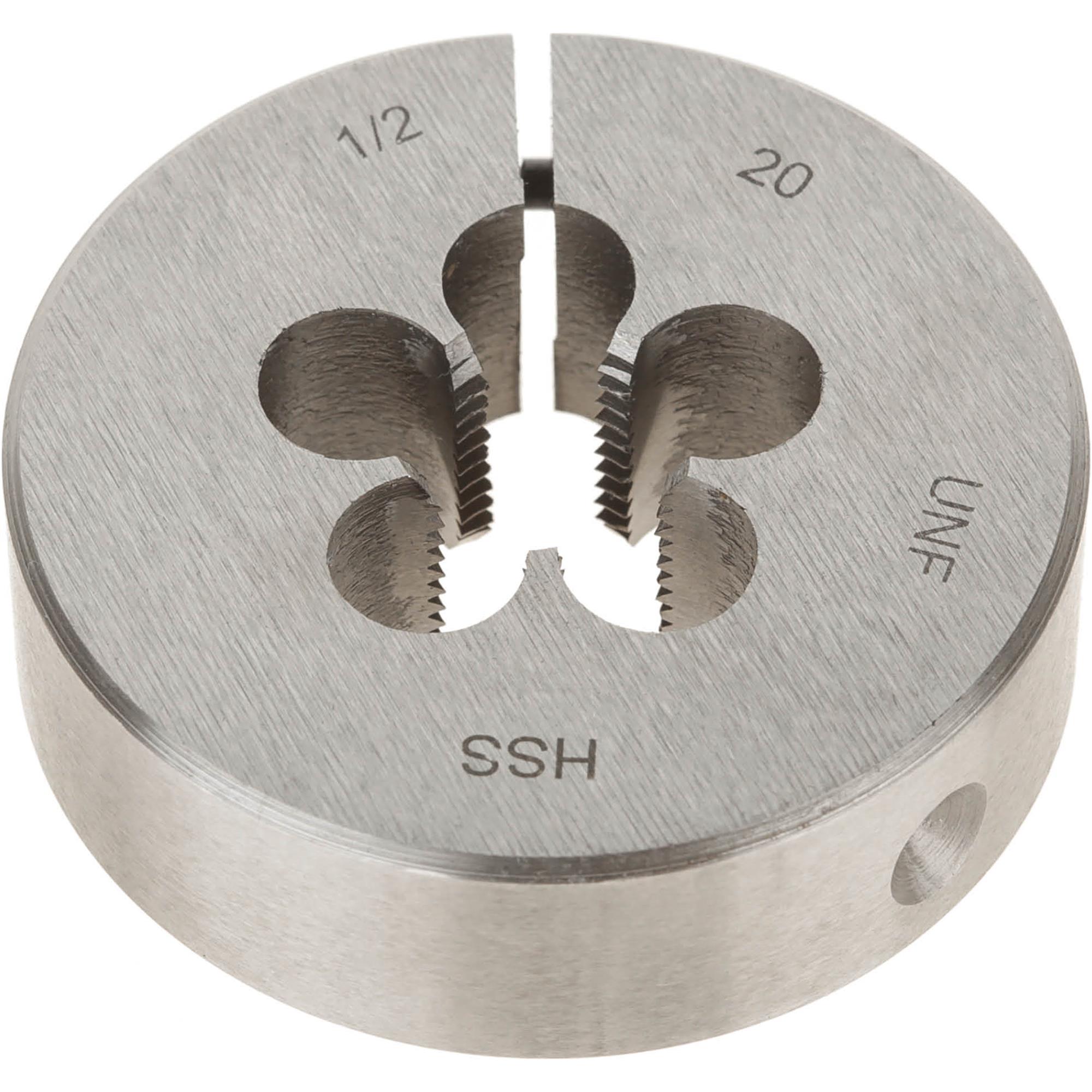 HSS Round Adjustable Split Die 1/2"20 x 2" Grizzly Industrial