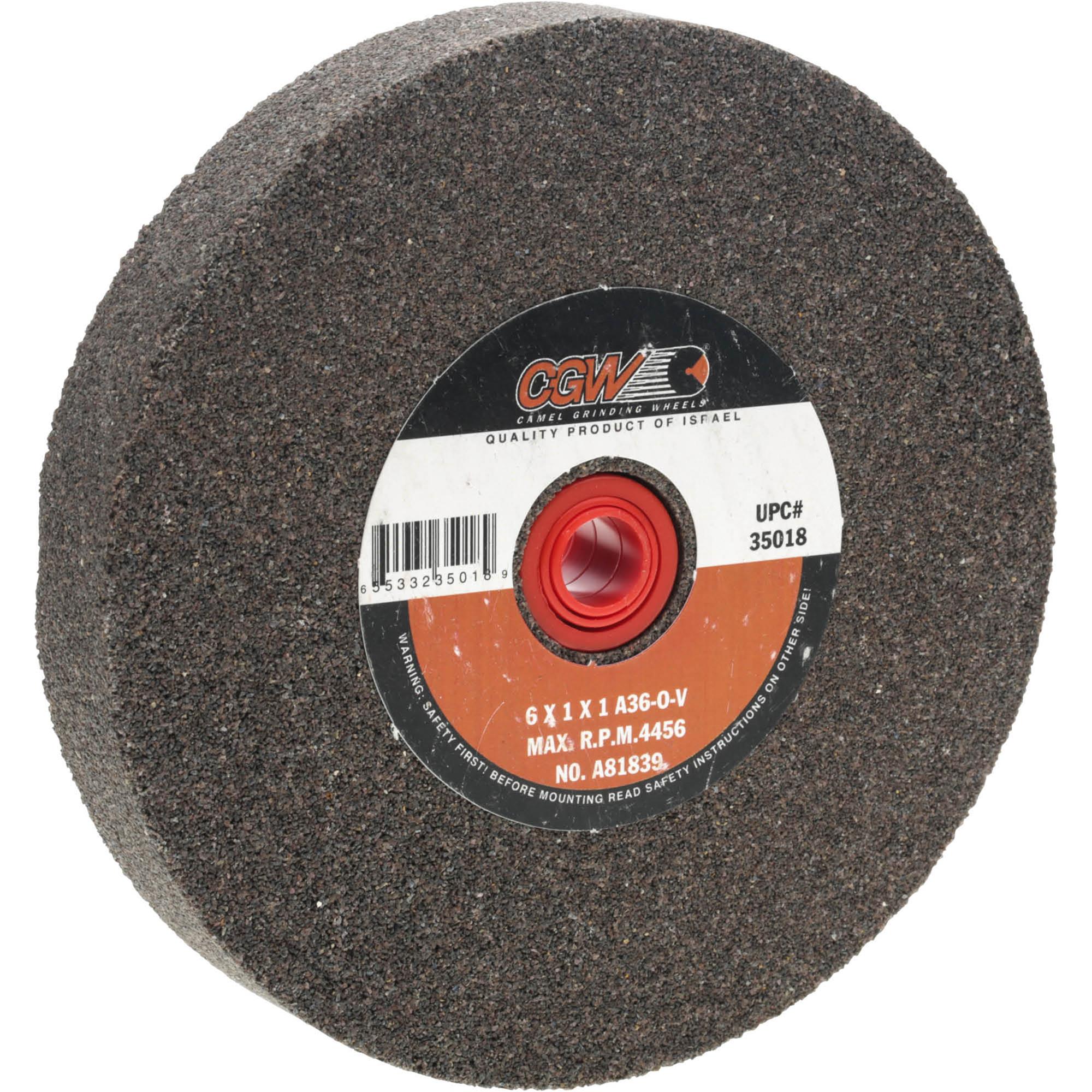 A/O 6" x 1" x 1" Grinding Wheel, Type 1, 36 Grit at