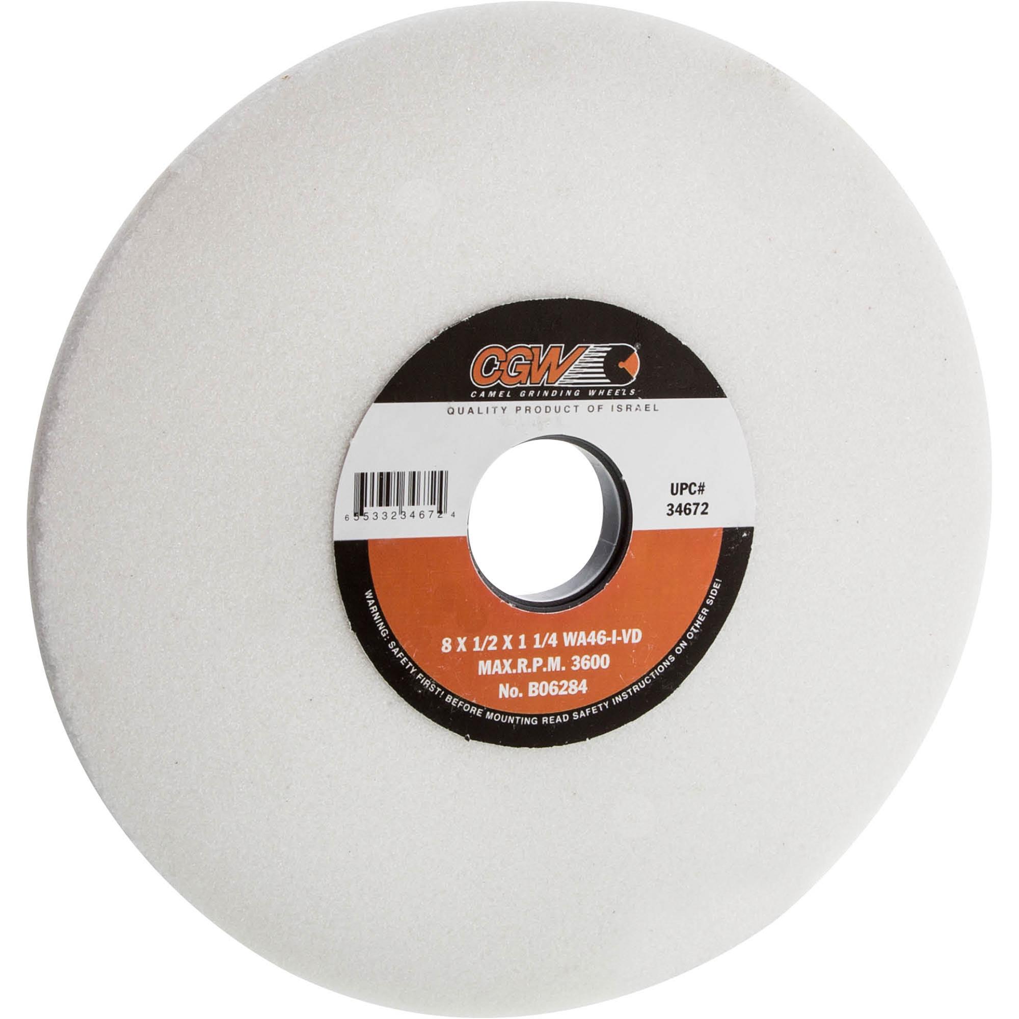 A/O 8" x 1/2" x 11/4" Grinding Wheel, Friable, Type 1, 46 Grit at