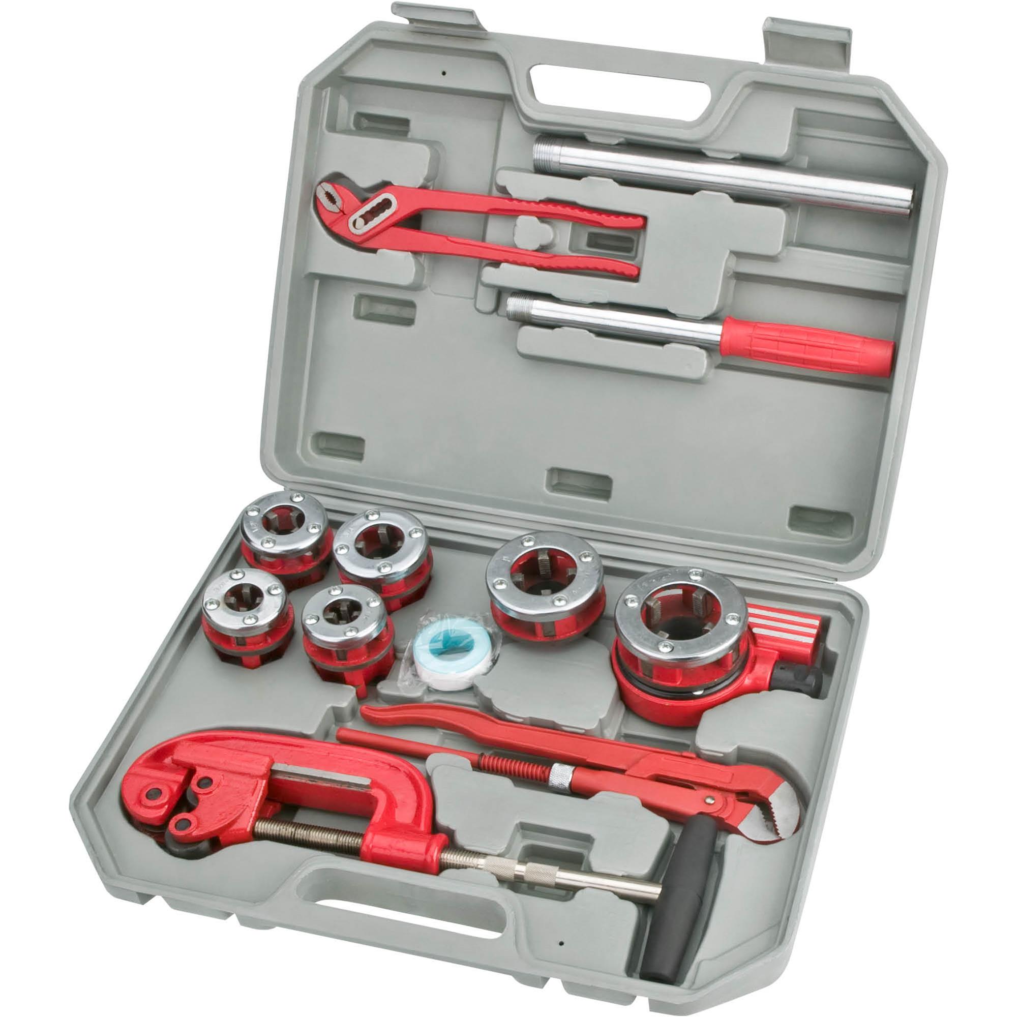 12Pc. Plumbing / Threading Kit Grizzly Industrial