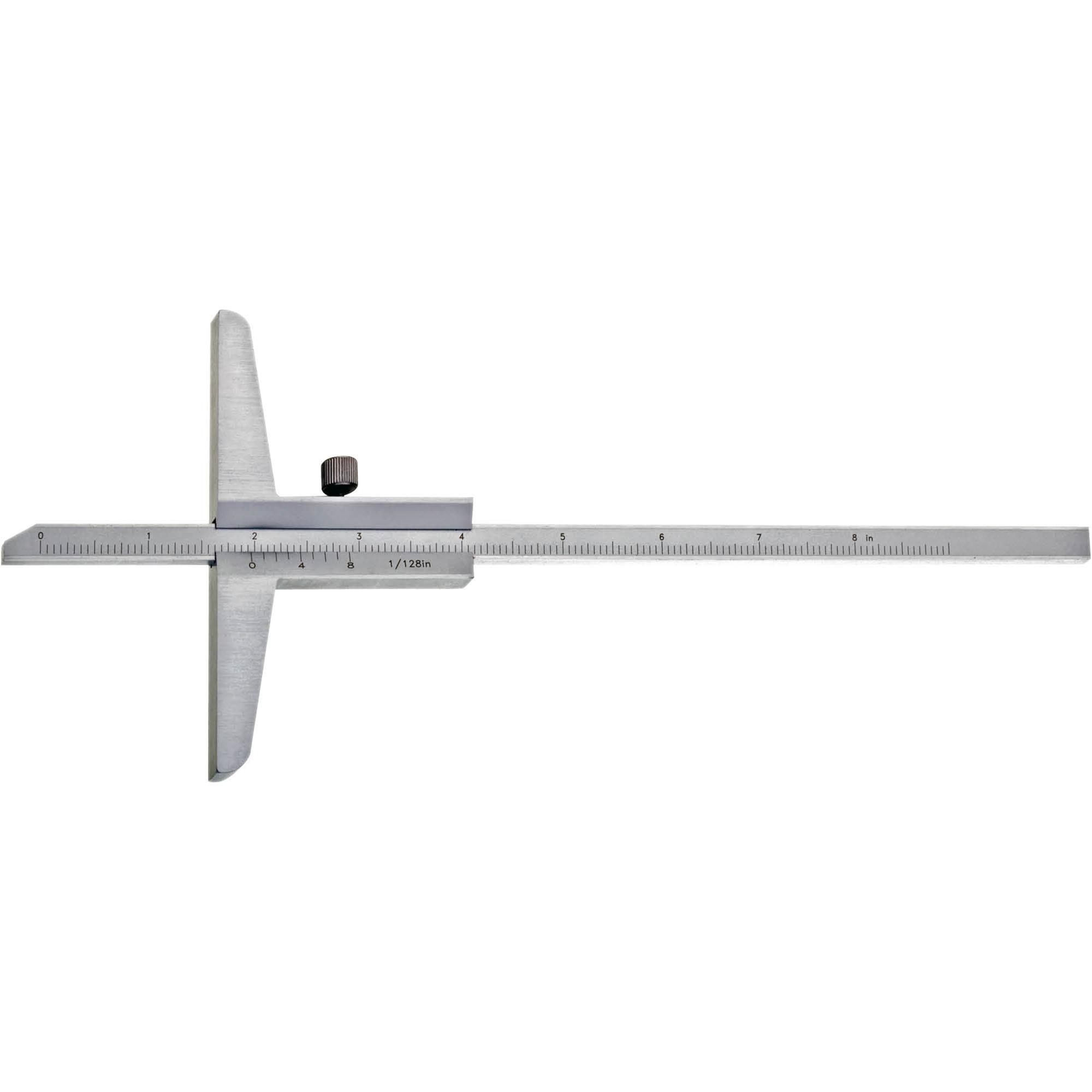 Vernier Depth Gauge 8" x 1/128" at