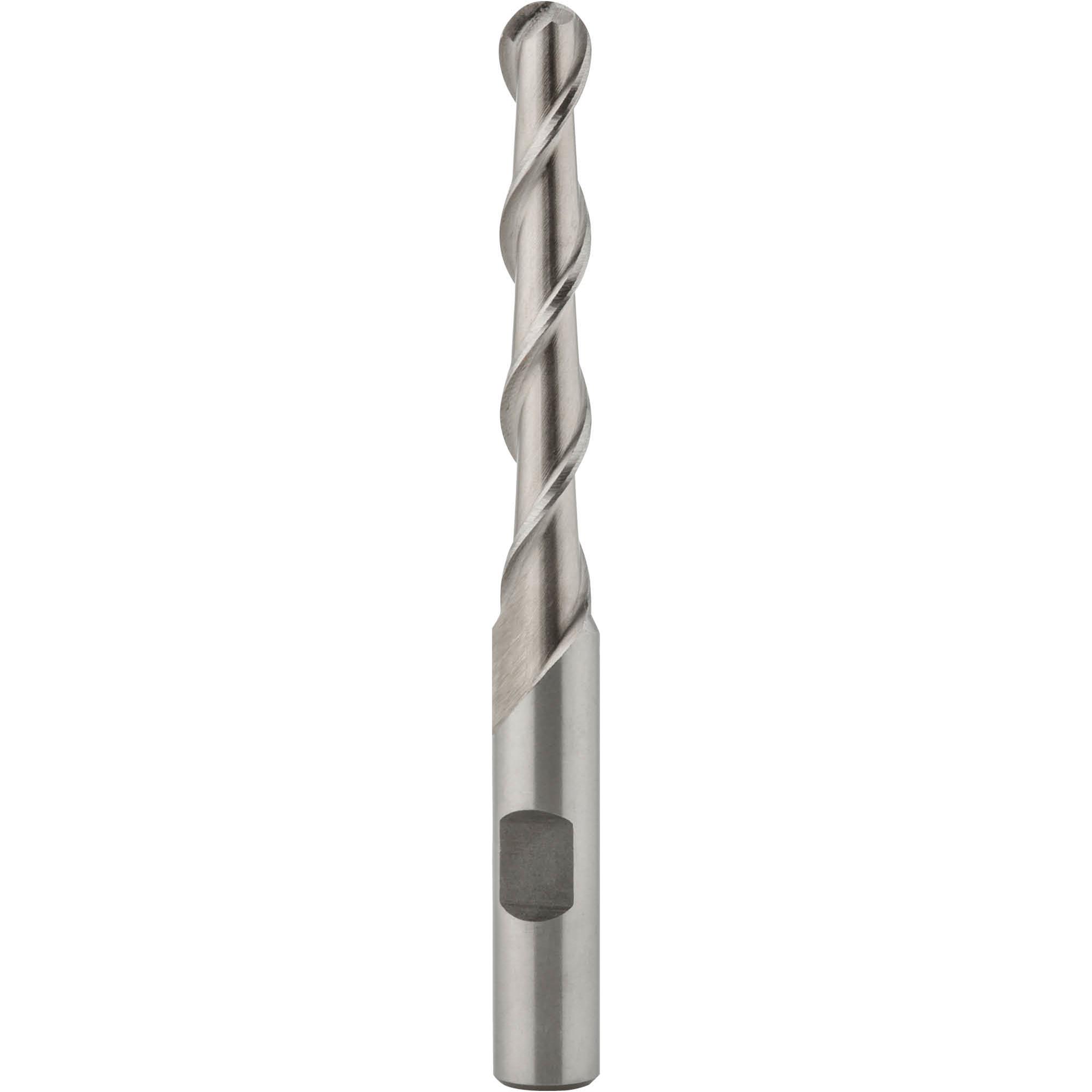 Ball End Mills For Aluminum 5/16" Dia., 2" Flute at