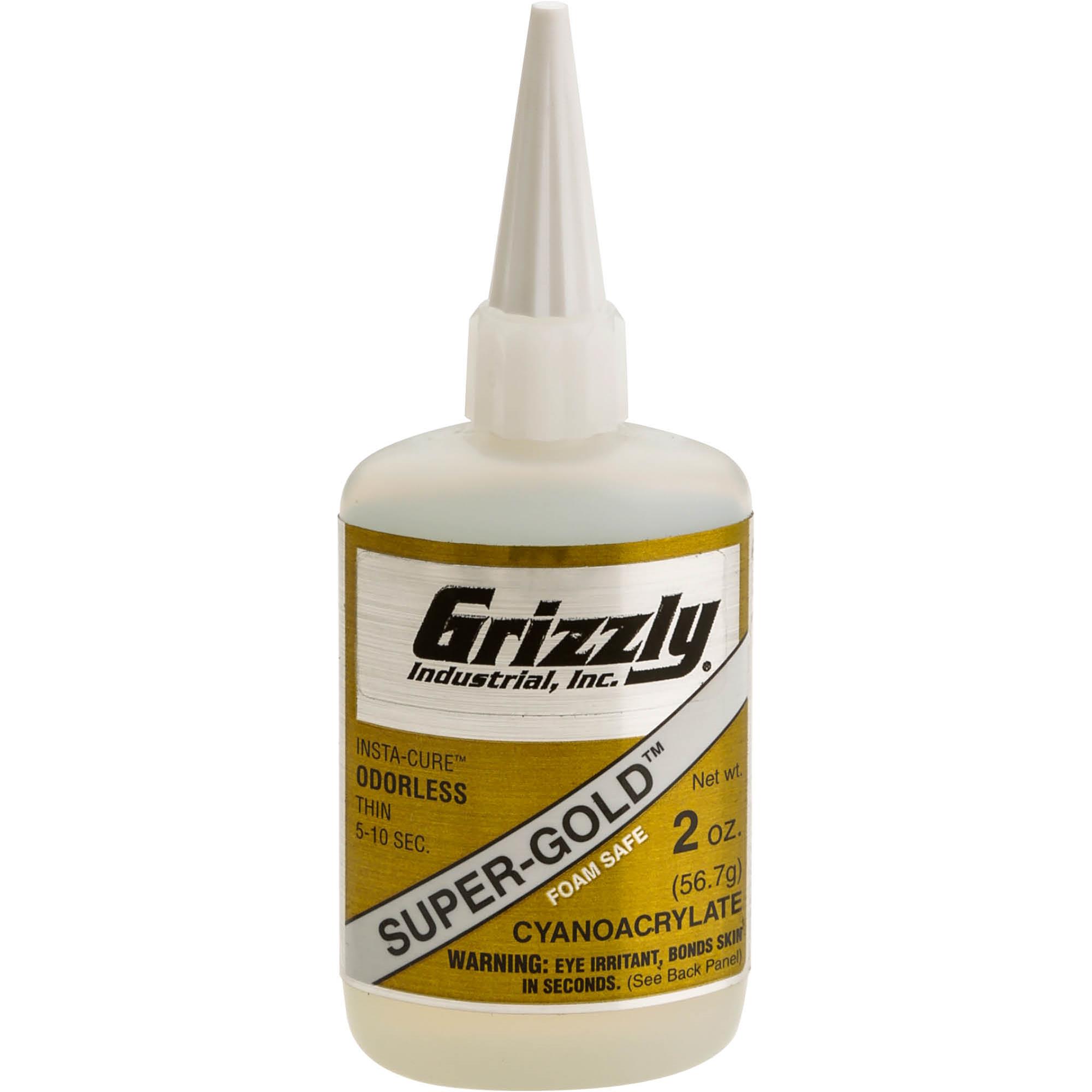 Super Gold Glue, 2 oz. Grizzly Industrial