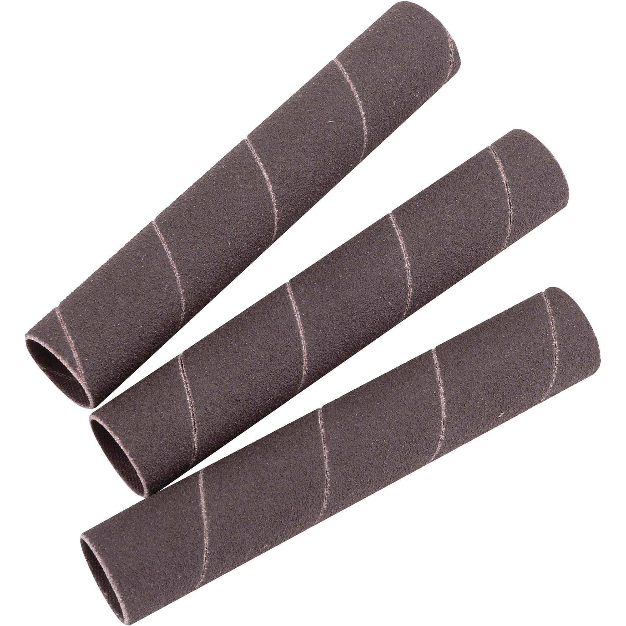 3/4" Dia. x 41/2" A/O Hard Sanding Sleeve, 80 Grit, 3 pk. Grizzly