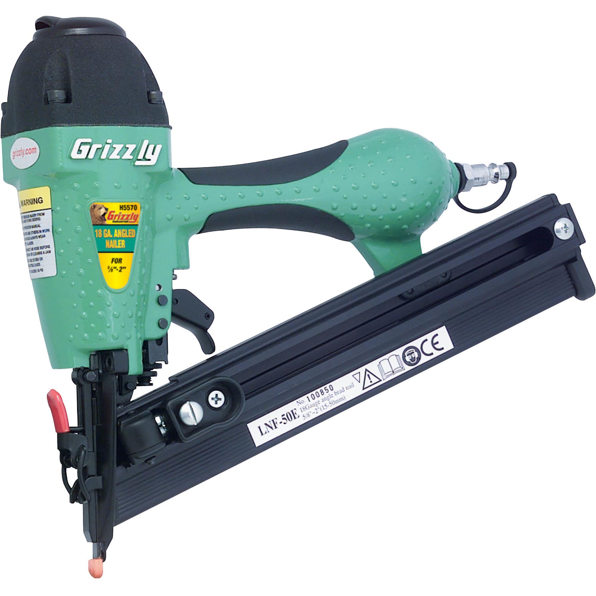 Pro 18 Gauge Angle Finish Nailer Grizzly Industrial