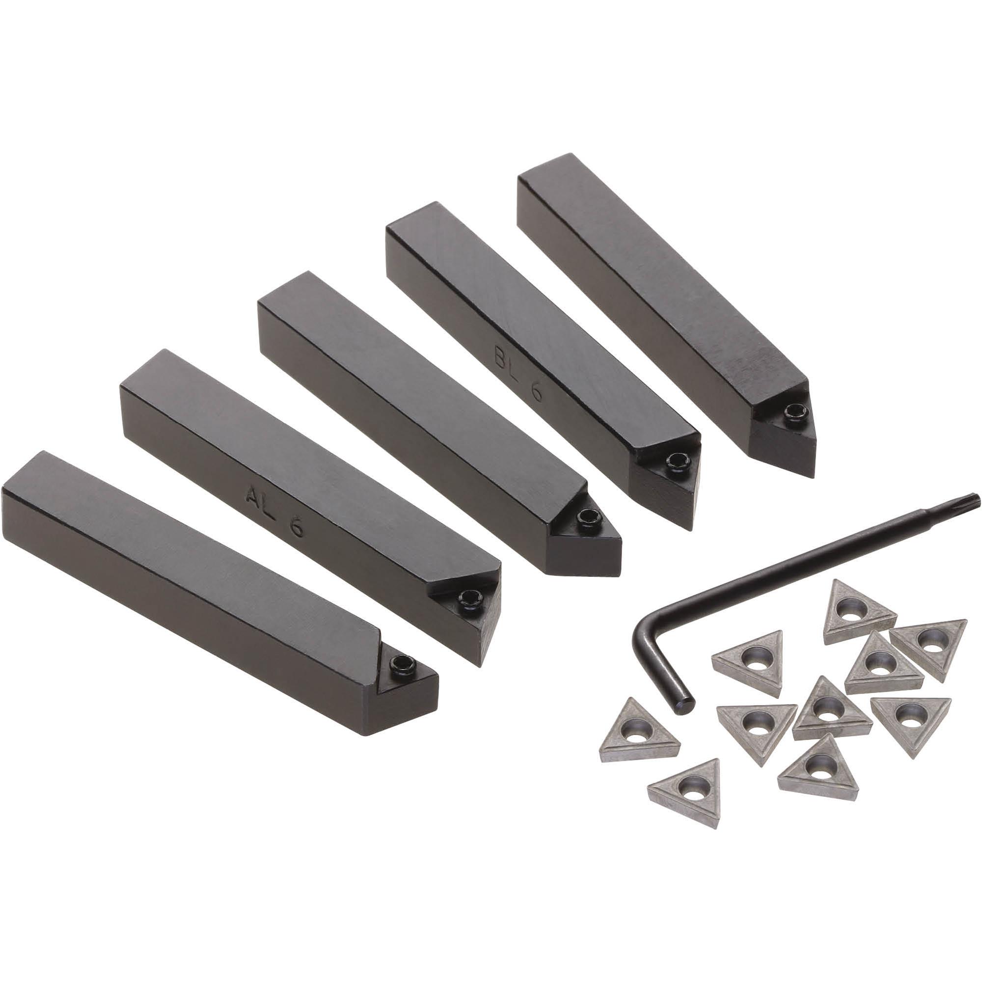 Mini Turning Tool Set w/ Inserts Grizzly Industrial