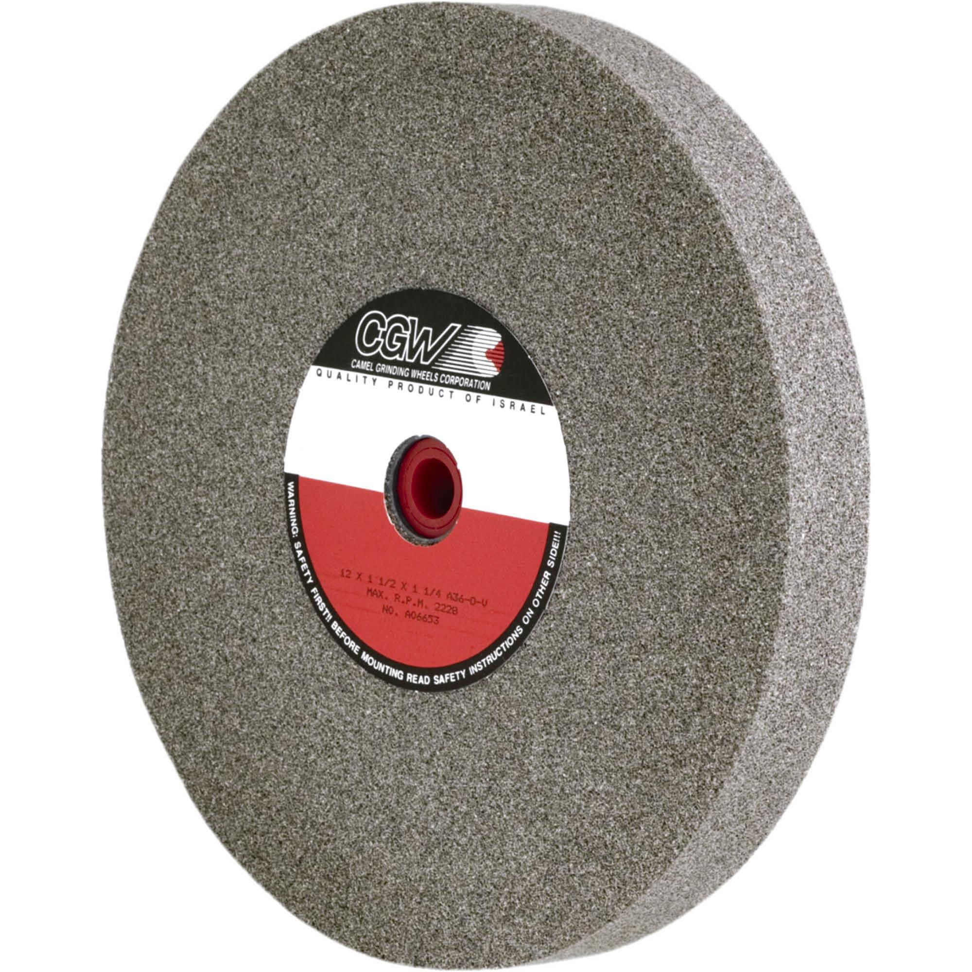 A/O 12" x 11/2" x 11/4" Grinding Wheel, Type 1, 36 Grit Grizzly