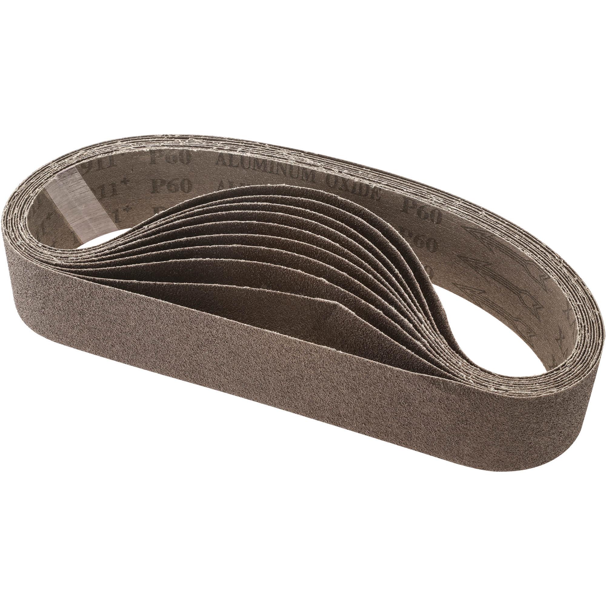 2" x 27" A/O Sanding Belt 60 Grit, 10 pk. at