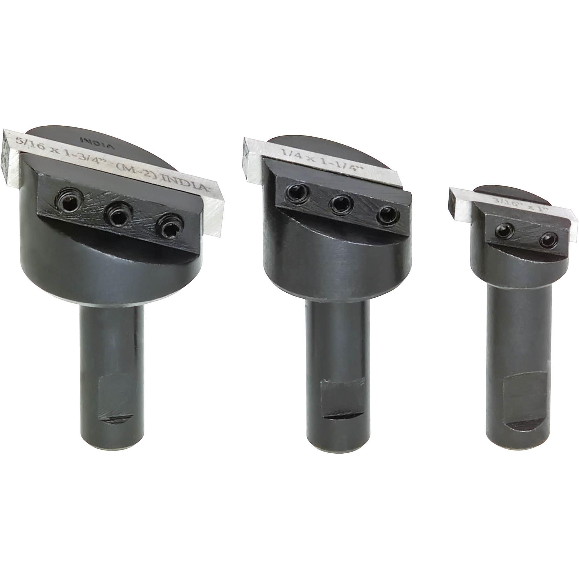 Fly Cutter Set with Tool Bits Grizzly Industrial