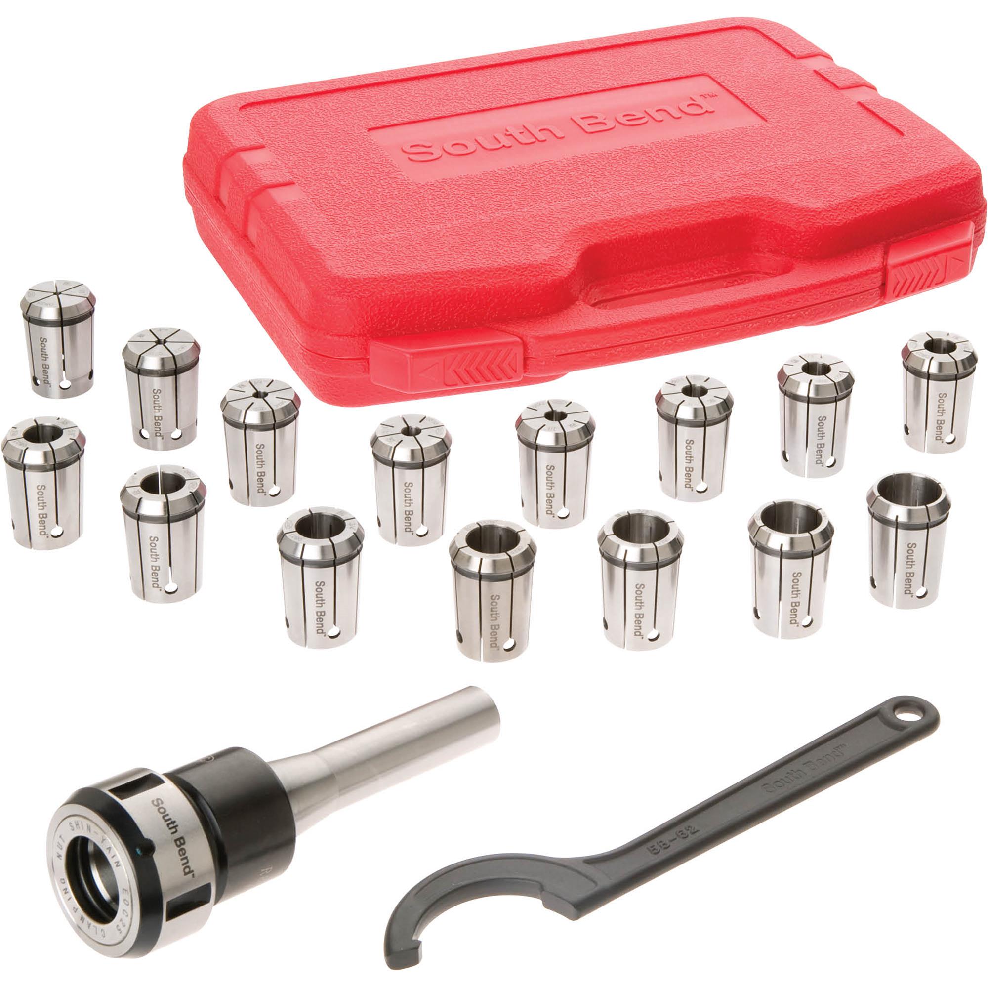 16 Piece Quick Change Collet Set, R8 Grizzly Industrial