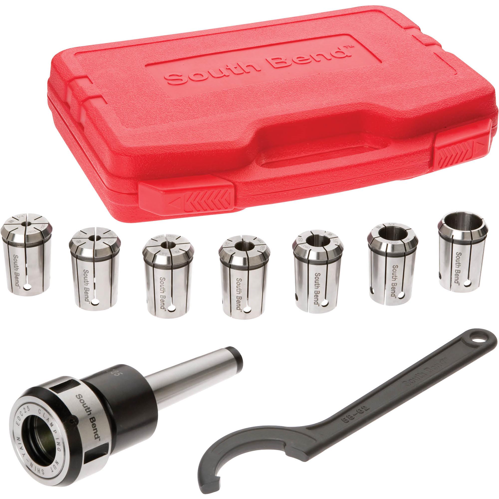 8Piece QuickChange Collet Set, MT3 Grizzly Industrial