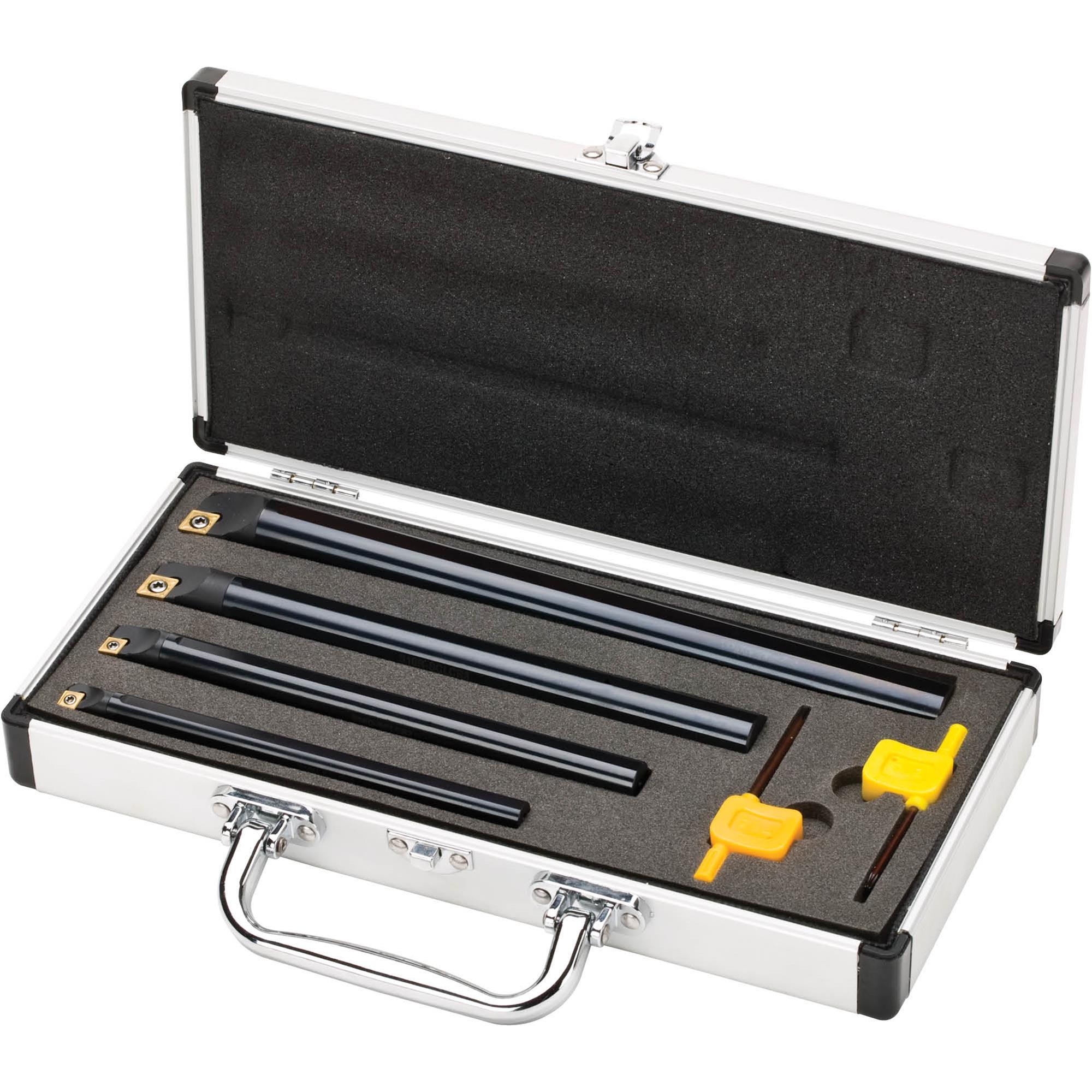 Carbide Insert CCMT Boring Bar Set, 4Pc. Grizzly Industrial