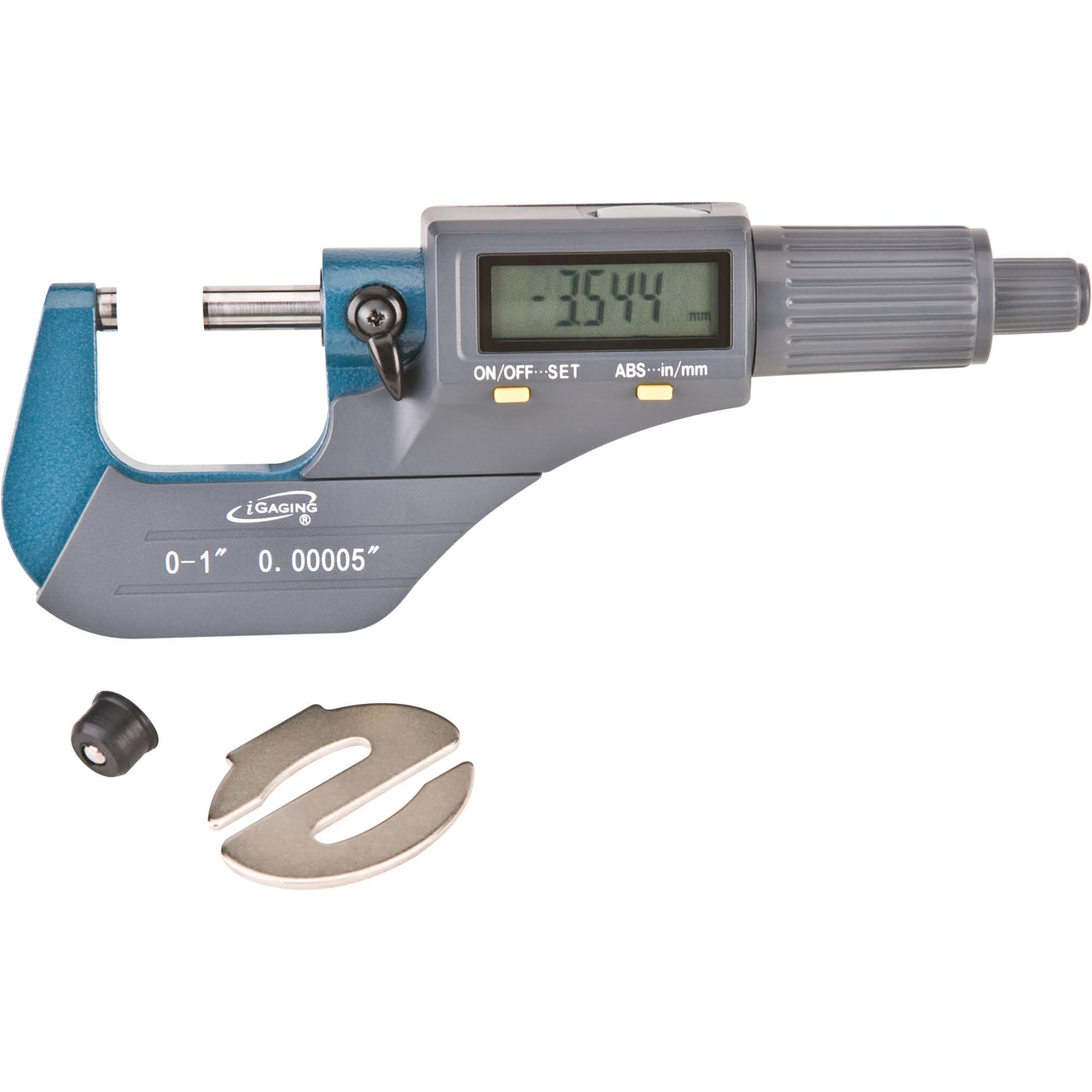 01" Digital Micrometer, Inch/Metric at
