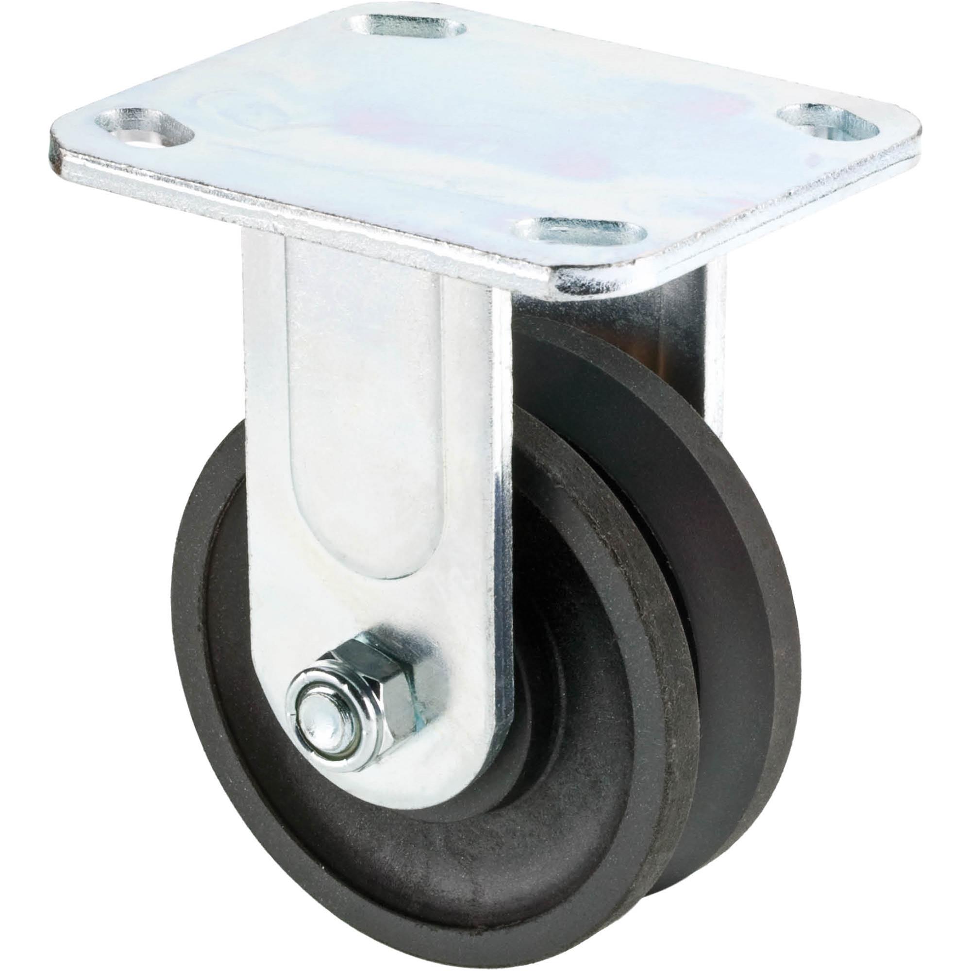 4" VGroove Plastic Fixed Caster Grizzly Industrial