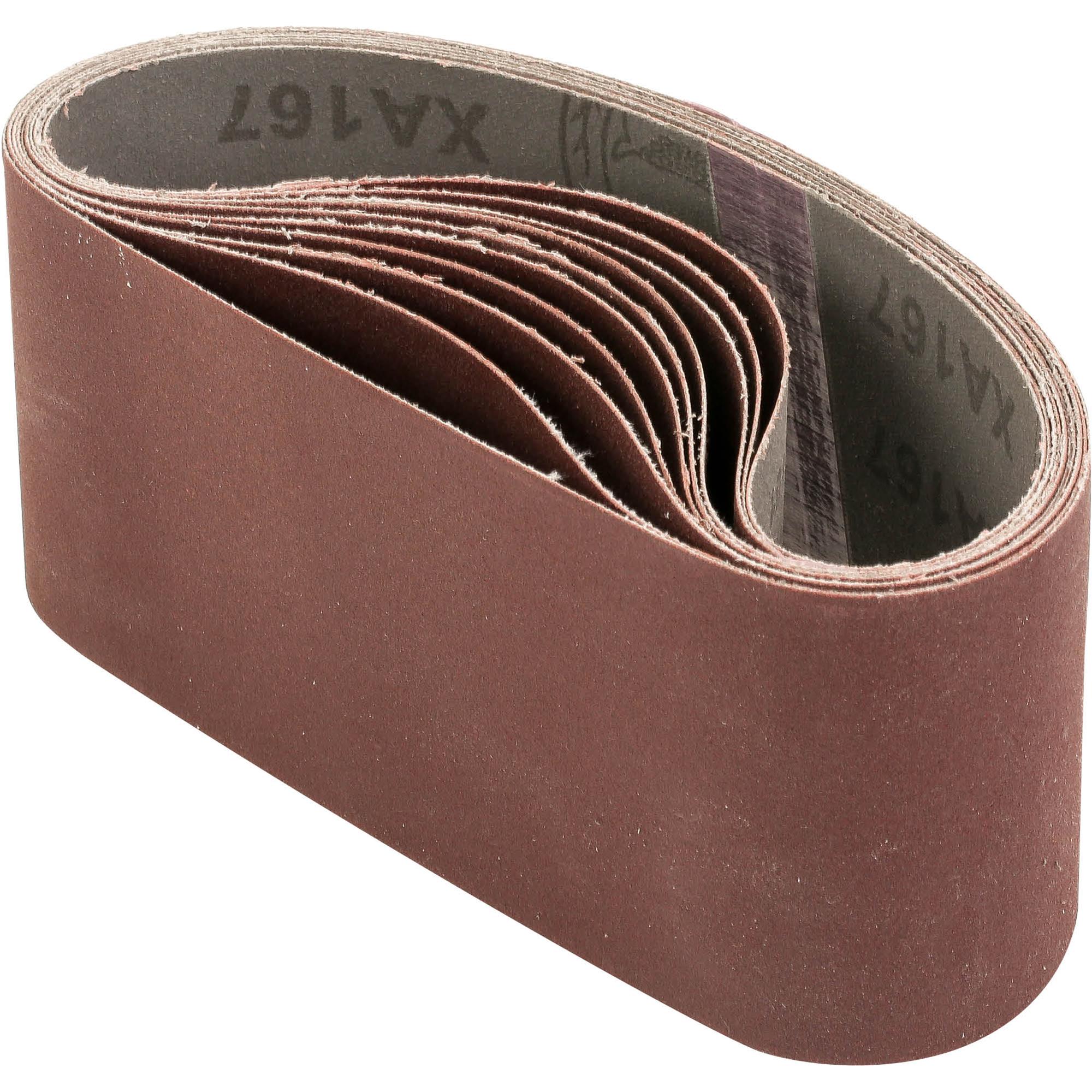 3" x 18" A/O Sanding Belt 220 Grit, 10 pk. at