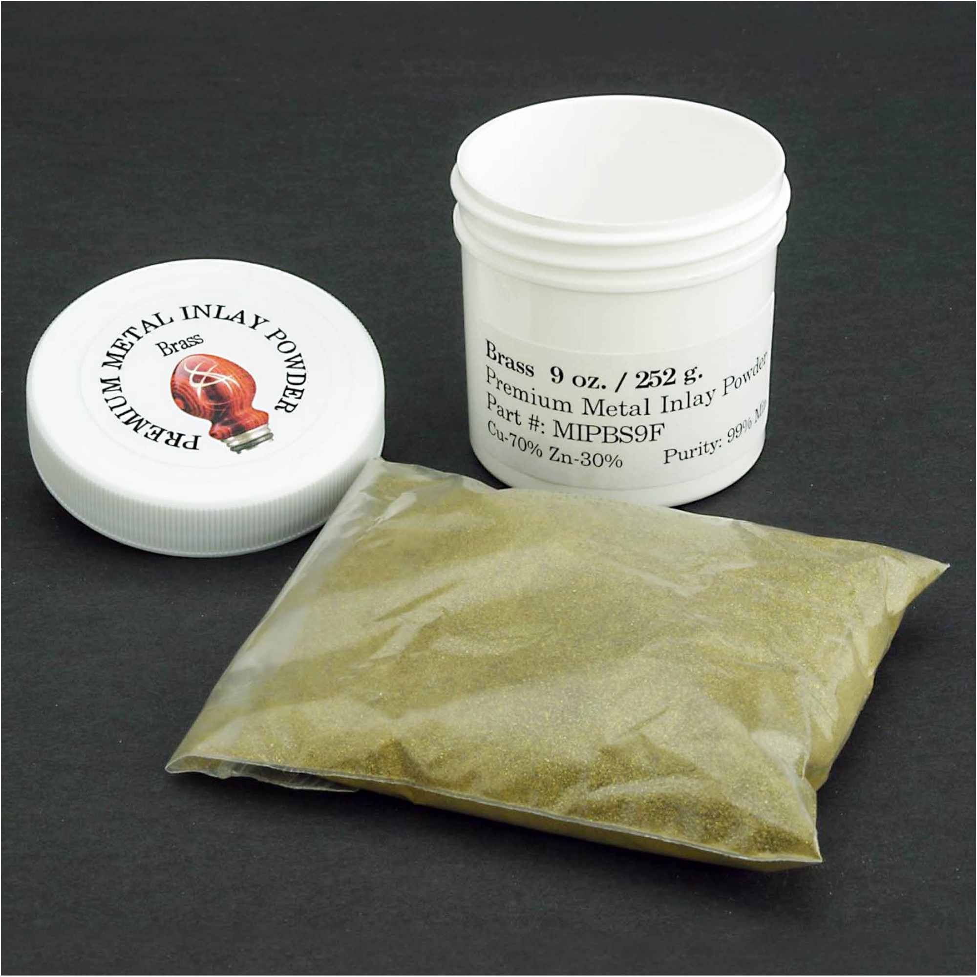 Brass Premium Metal Powder Inlay, 9 oz. at