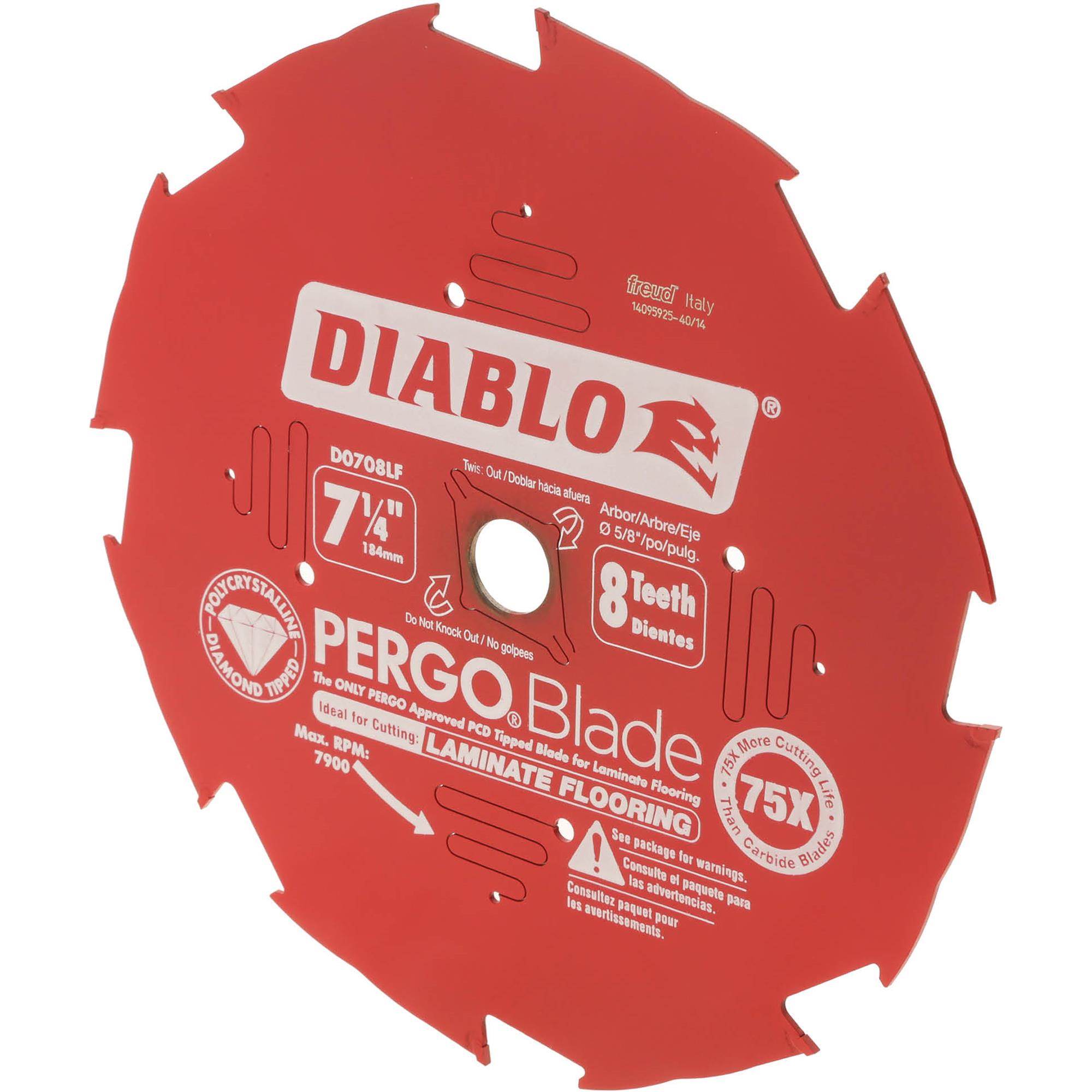 71/4" x 8T PCD Laminate Flooring Blade Grizzly Industrial