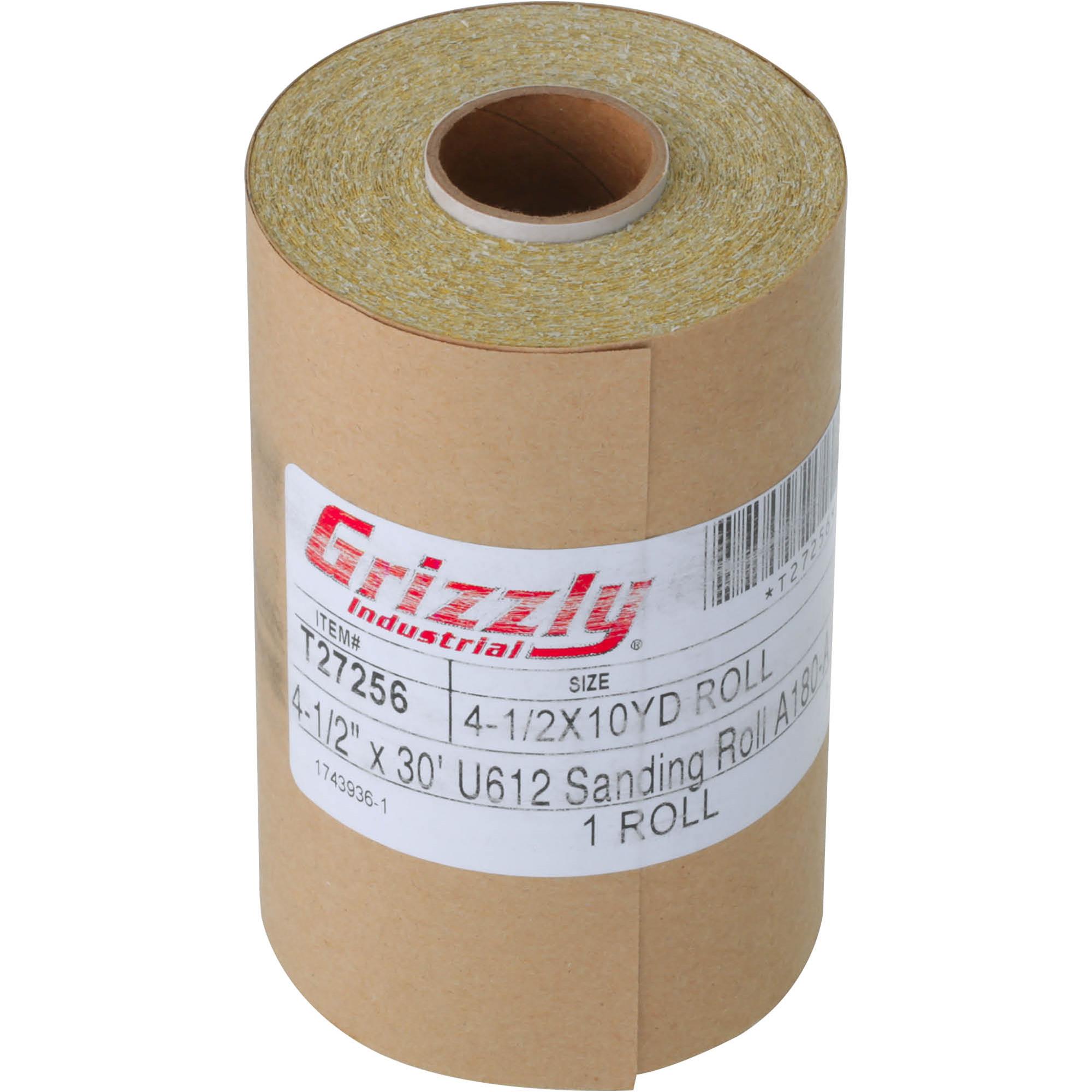 41/2" x 30' U612 A/O Sanding Roll 180A Grit, PSA at