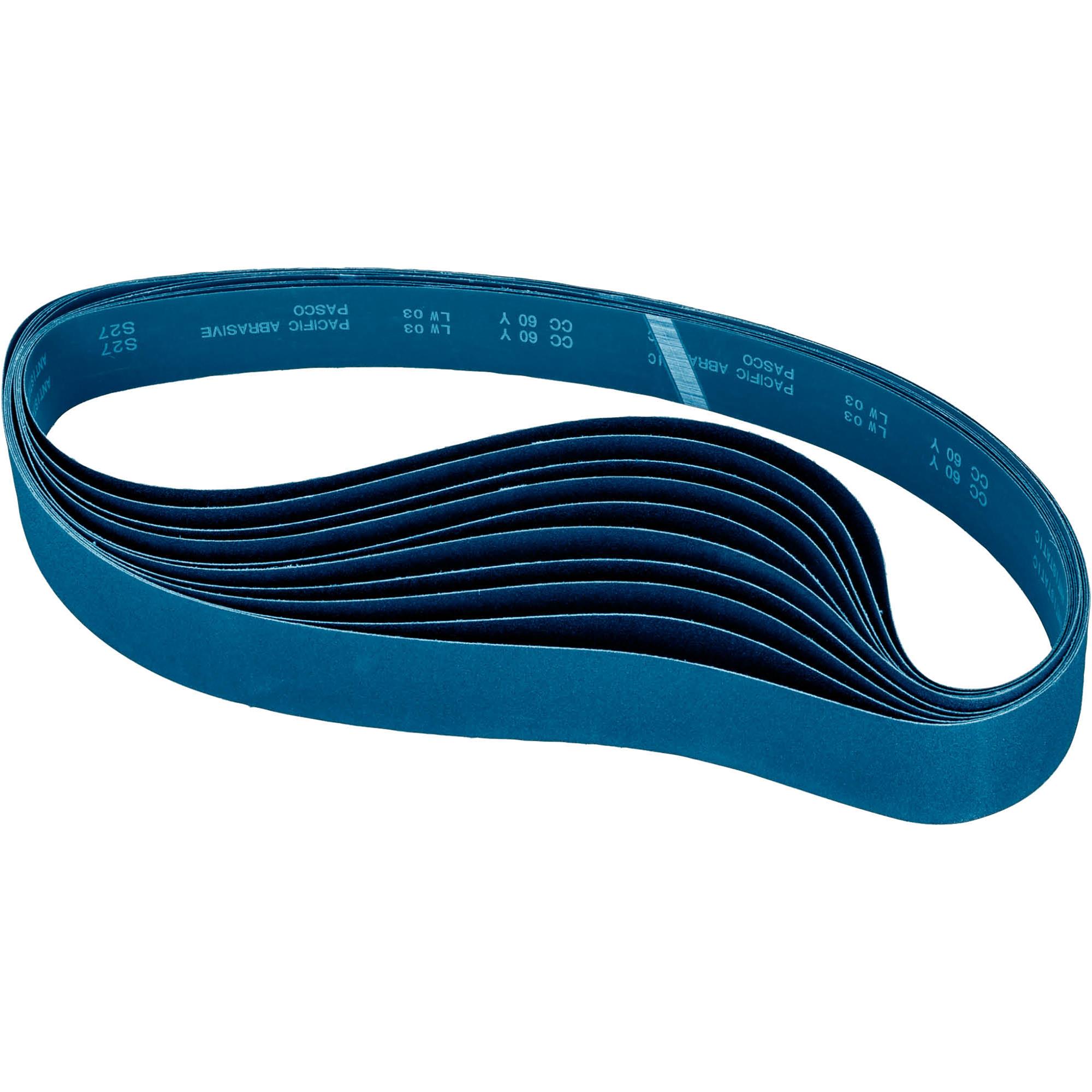 3" x 79" Zirconia Sanding Belt 60 Grit, 10 pk. Grizzly Industrial