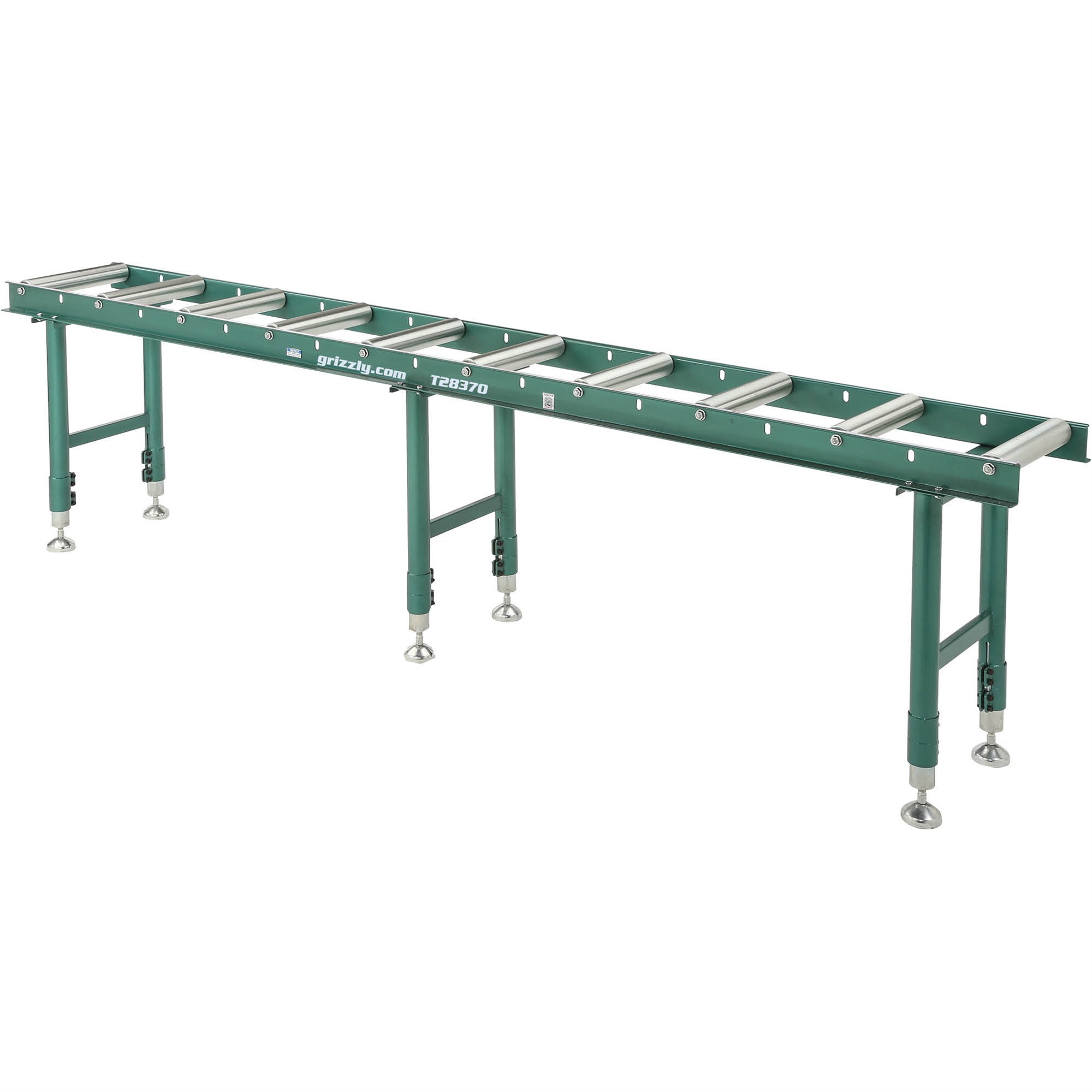 14" x 118" HeavyDuty Roller Table Grizzly Industrial