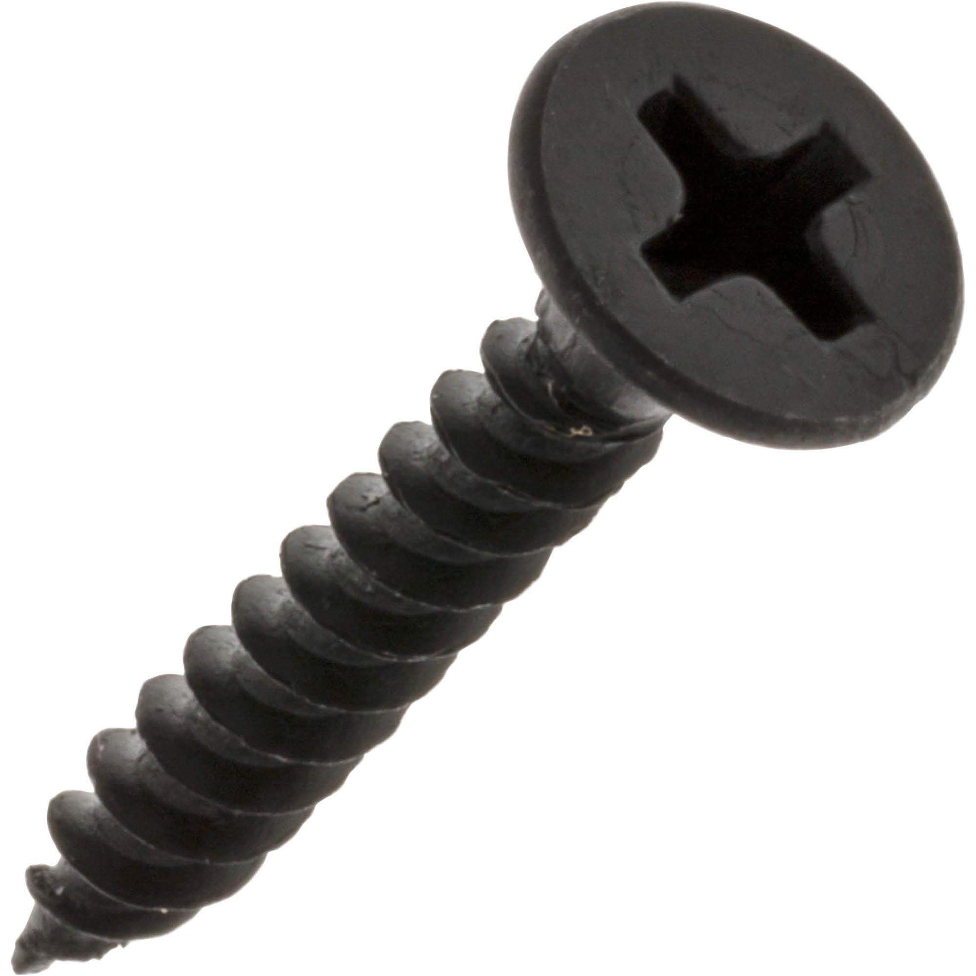 6 x 1" 2 Bit Black Phillips Fine Thread Bugle Head Drywall Screw, 100 pc. Grizzly Industrial