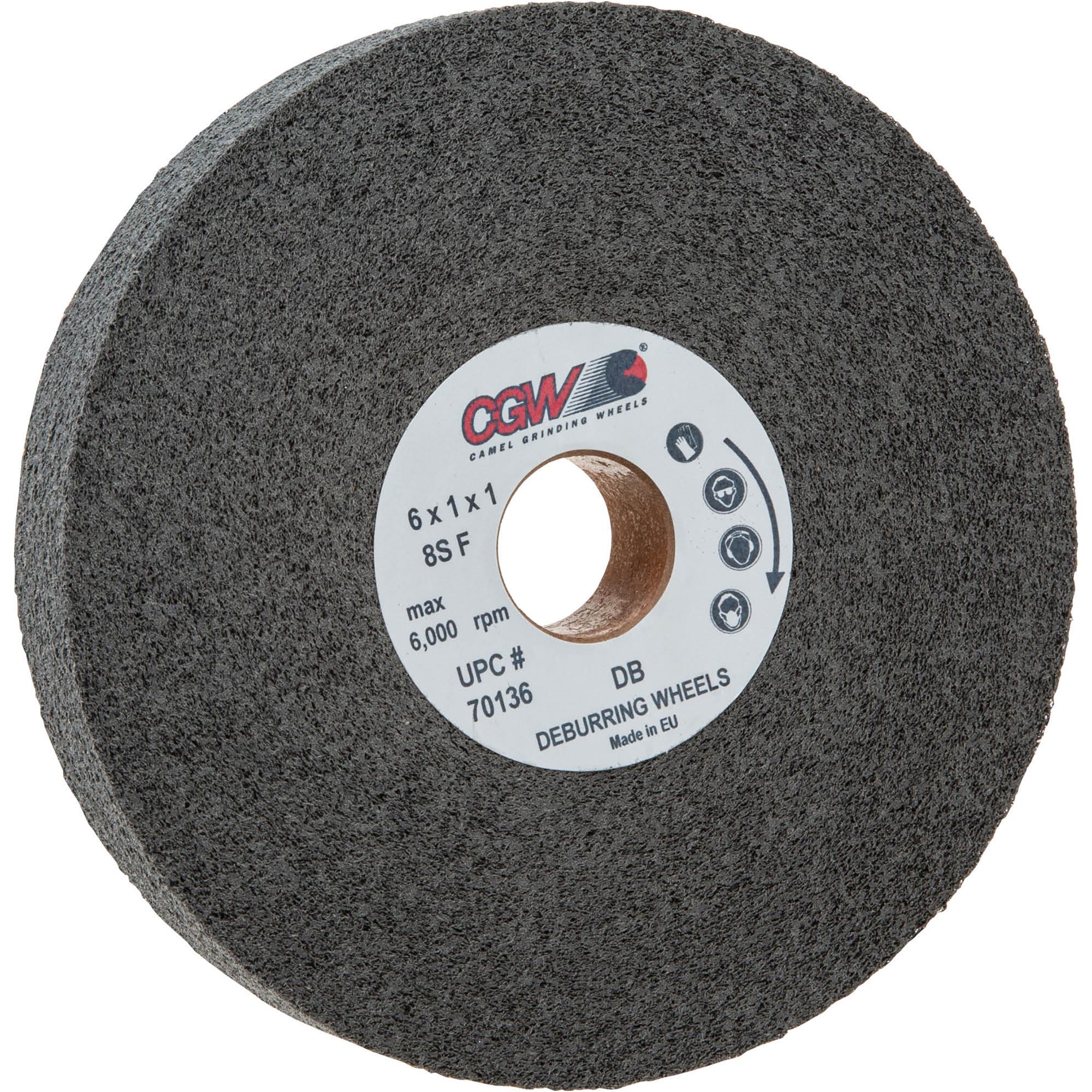 6" x 1" x 1" S/C8 Fine Convolute Wheel Grizzly Industrial