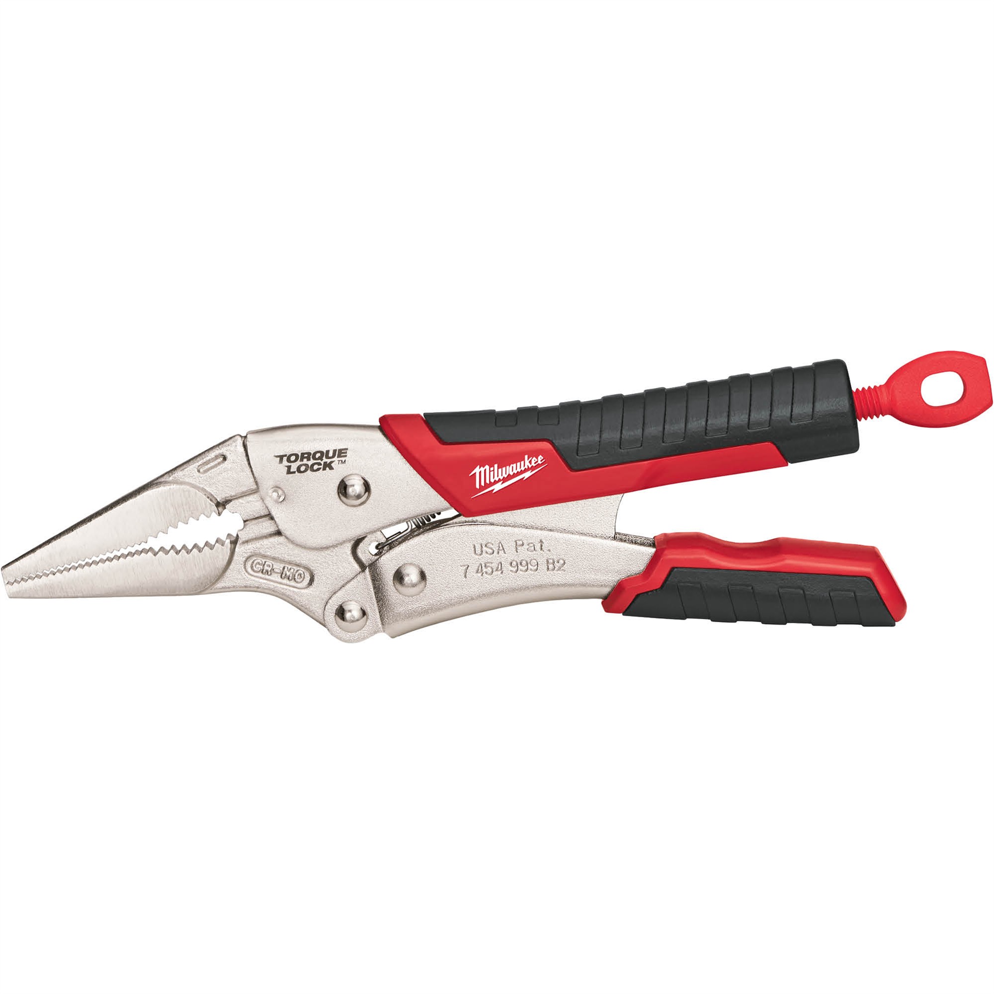 9" TORQUE LOCK Long Nose Locking Pliers with Grip at