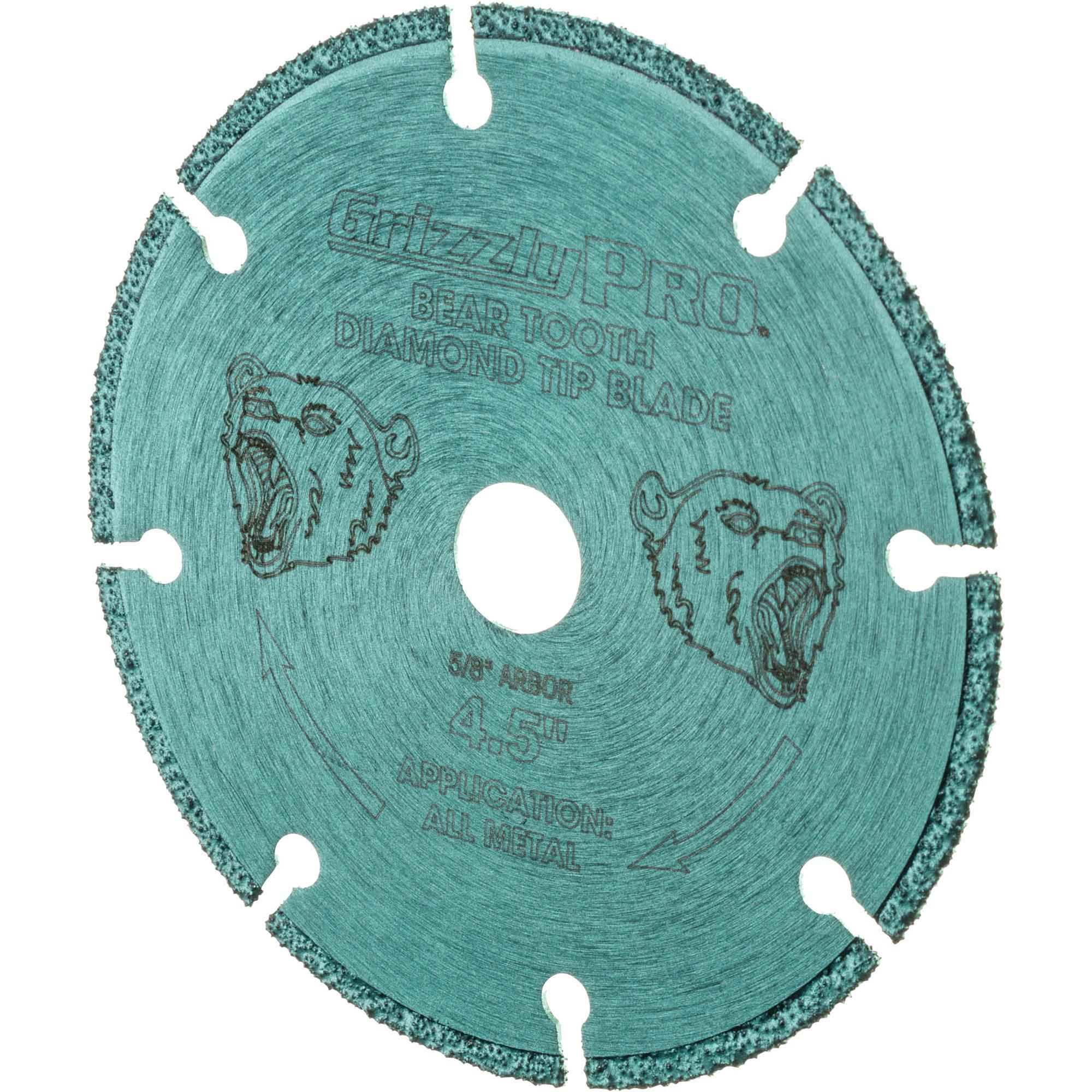 41/2" Metal Cutting Diamond Blade, 5/8" Arbor Grizzly Industrial