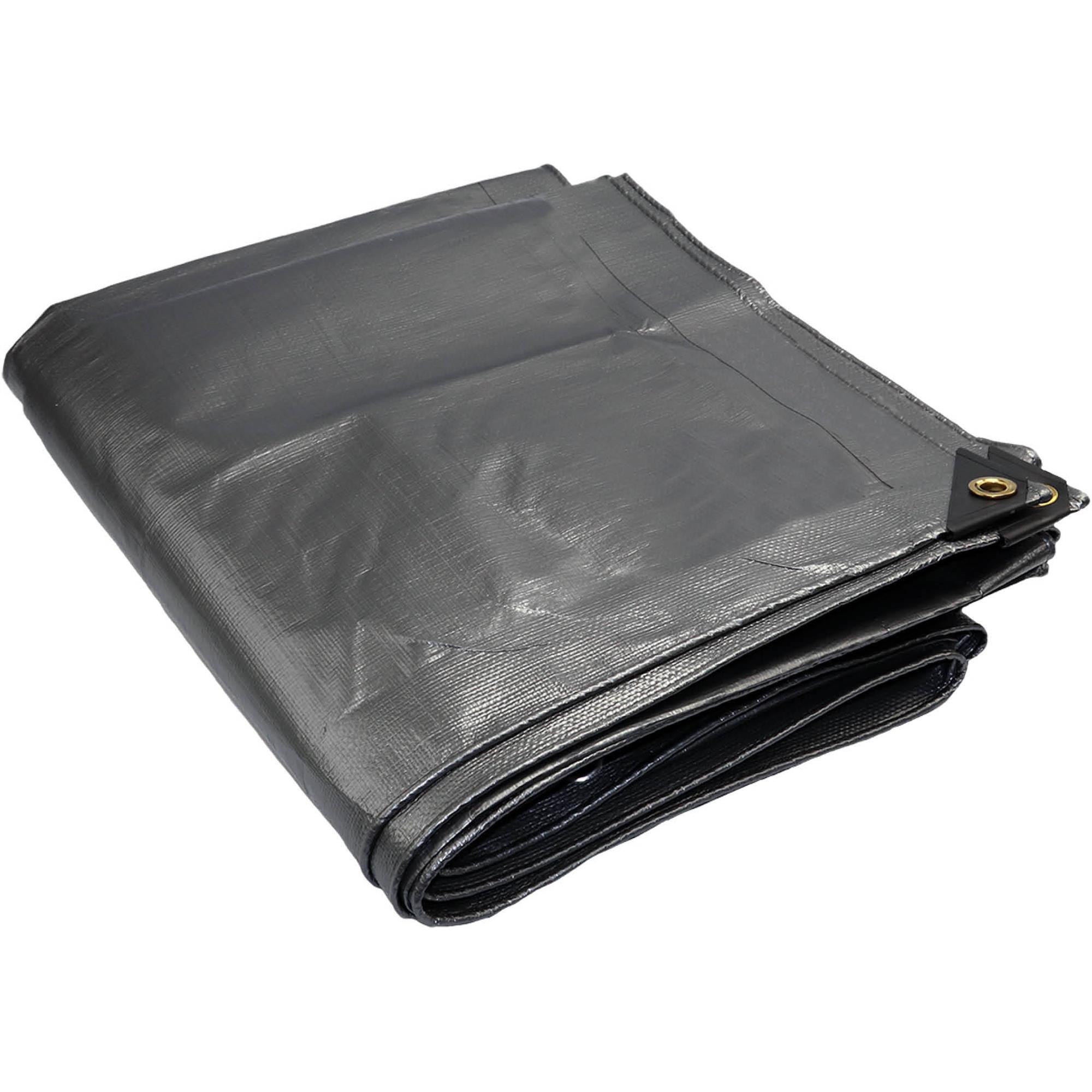 6' X 8' Extra HD Grey Tarp Grizzly Industrial