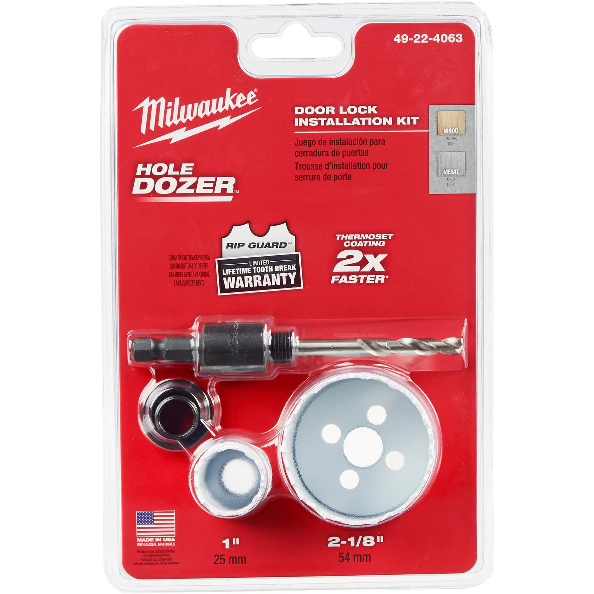 Hole Saw Door Lock Kit Grizzly Industrial