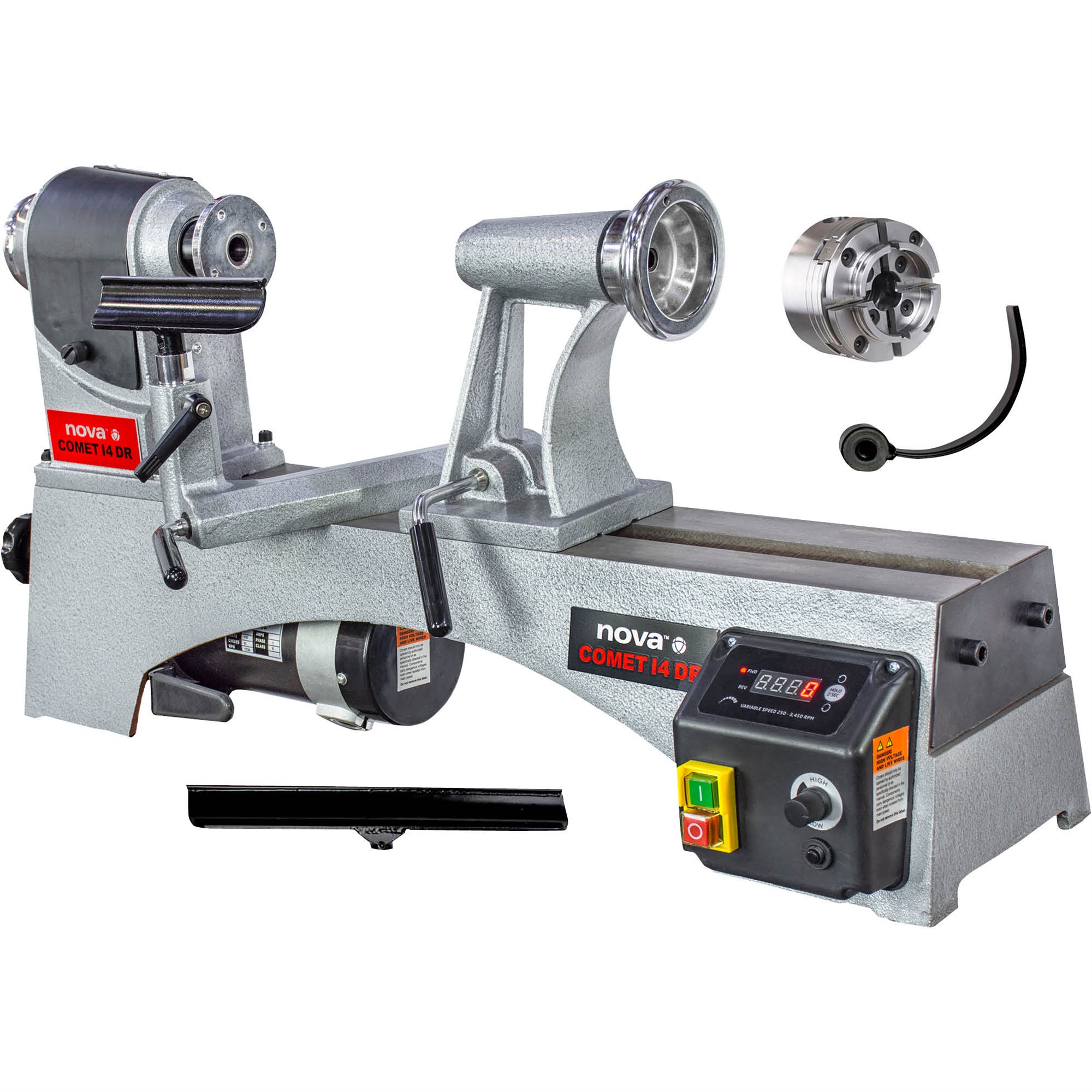 Nova Comet 14DR Midi Wood Lathe Bundle Grizzly Industrial