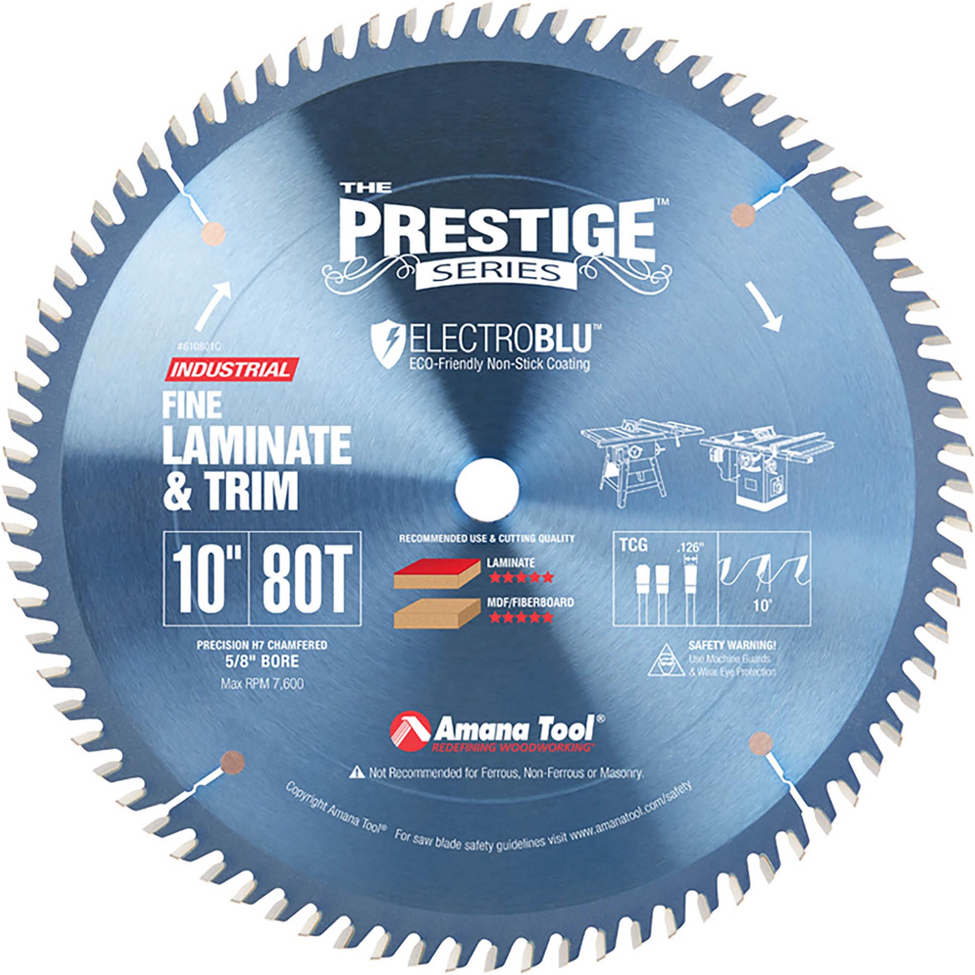 10 X 5 8 X 80T TCG Electro Blu Fine Cut Off And Crosscut Blade At