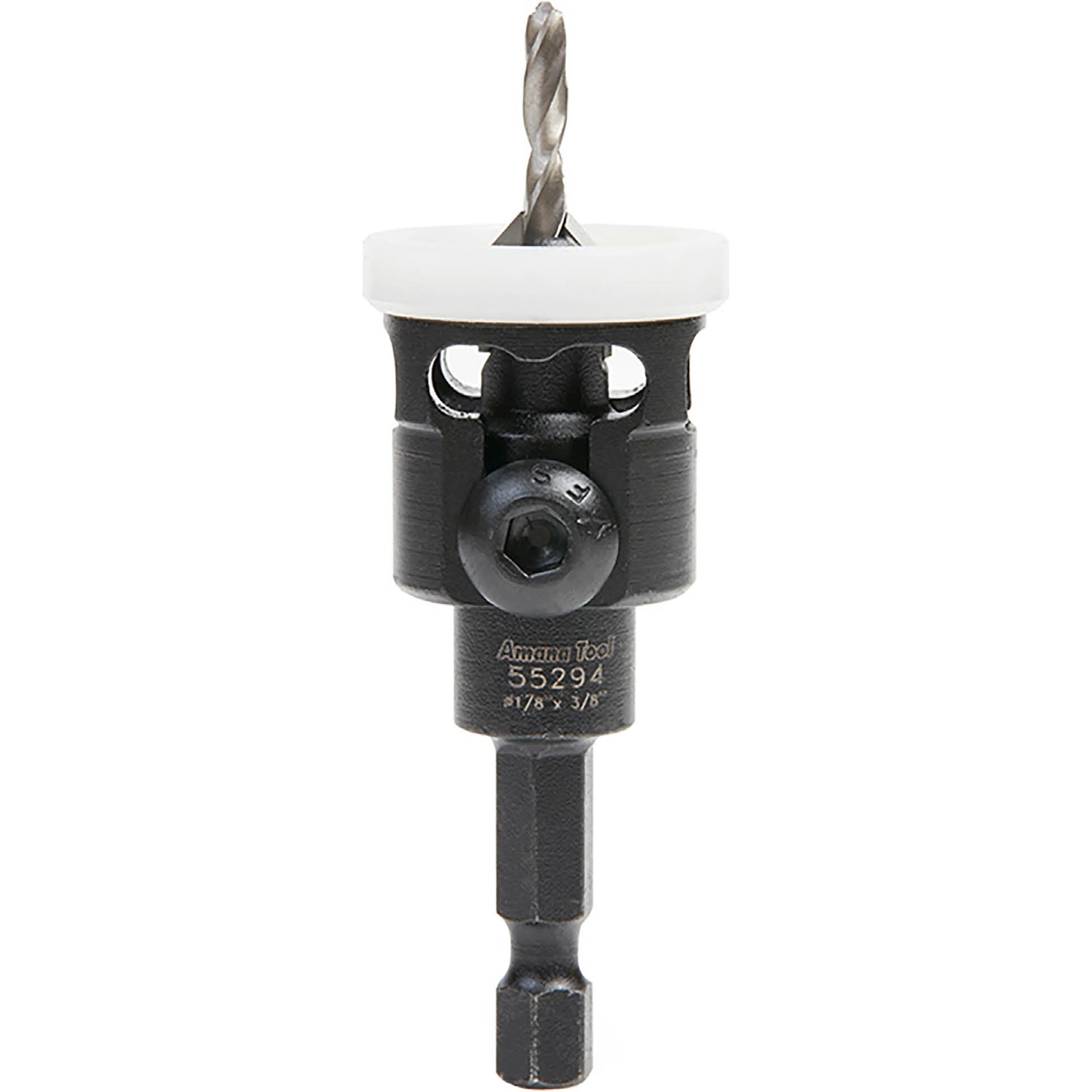 6 Carbide Countersink w/ Low Friction Depth Stop Bit Quick Release Hex