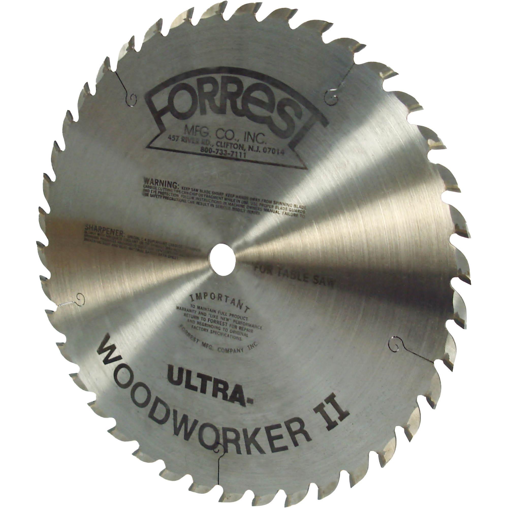 10" 40T Ultra Thin Kerf Woodworker II Circular Saw Blade at