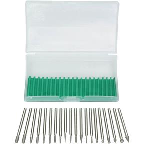 Mini Diamond Burr, 20 pc. Set 1/8" Shank