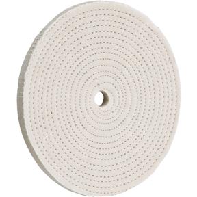 6" x 30 Ply x 1/2" Spiral Sewn Buff Wheel, 4,000 RPM