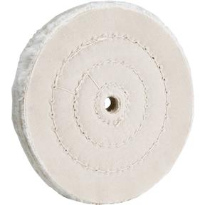 10" X 1/2" Arbor Hole - 60 Ply Cotton Muslin Buffing Wheel, Spiral Sewn, USA Made