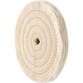 6" x 40 Ply x 1/2" Soft Muslin Buffing Wheel, 5,000 RPM