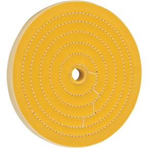 6" x 50 Ply x 1/2" Loose Muslin Hard Buff Wheel, 5,000 RPM